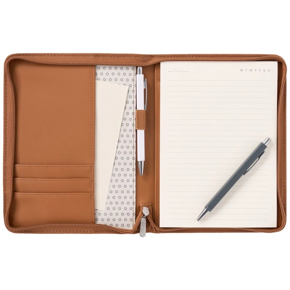3 Otto A5 Zipper Compendium Tan, 3 of 3