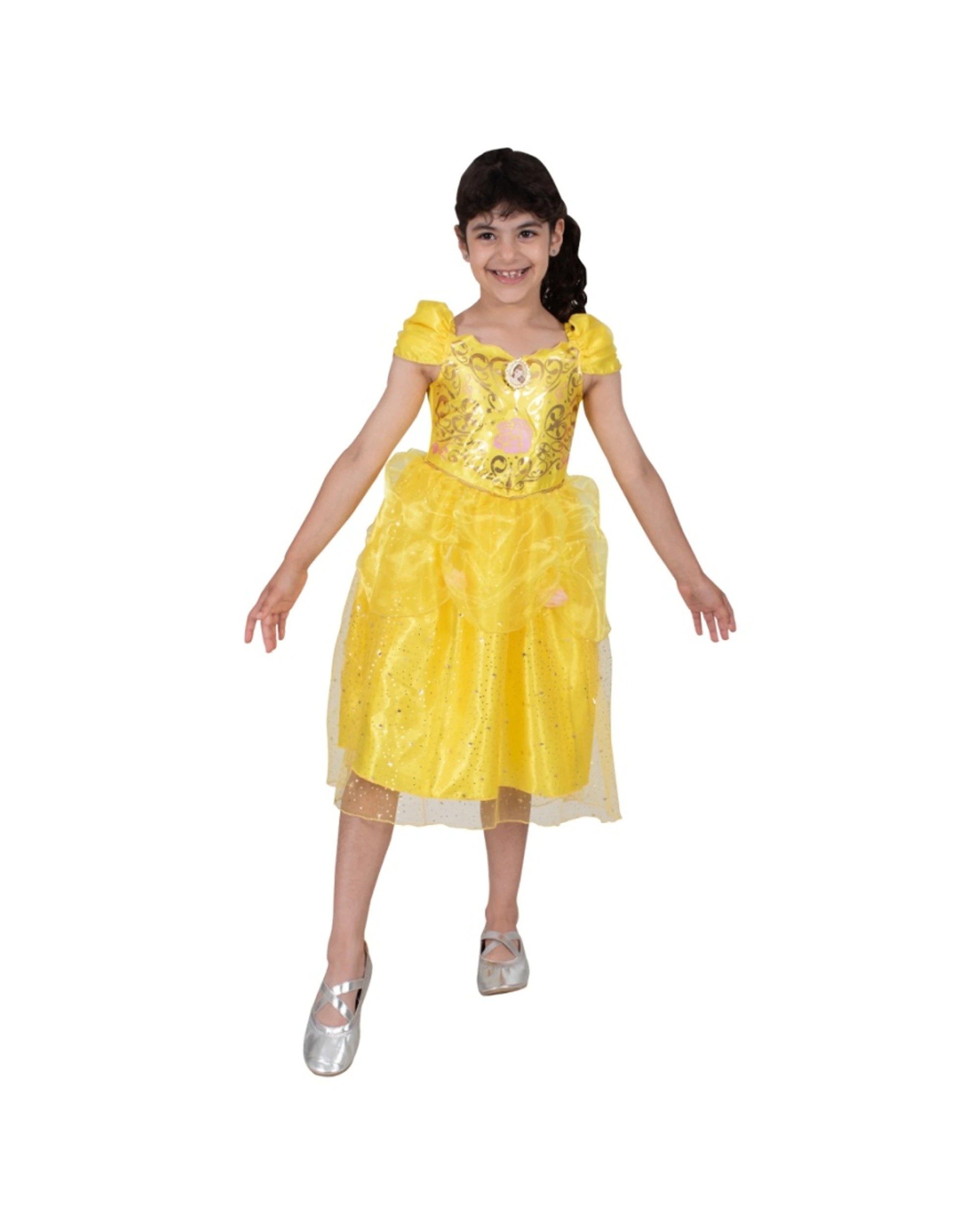 1 Rubies Belle Sparkle Deluxe Costume Child Dress Up Princess XL - Yellow, 1 of 1