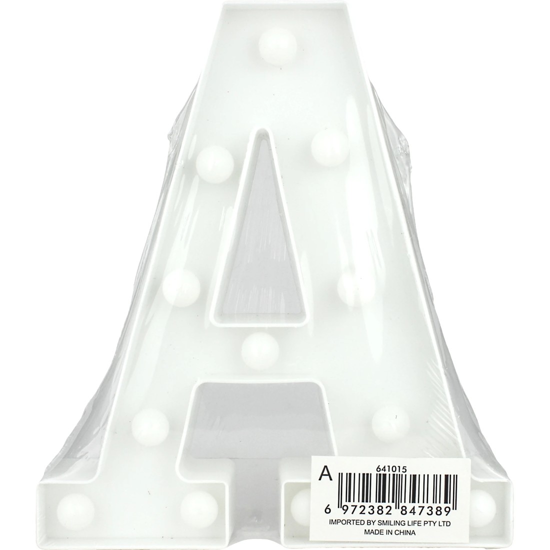 2 Party Maker LED Light Up Letter A White, 2 of 3