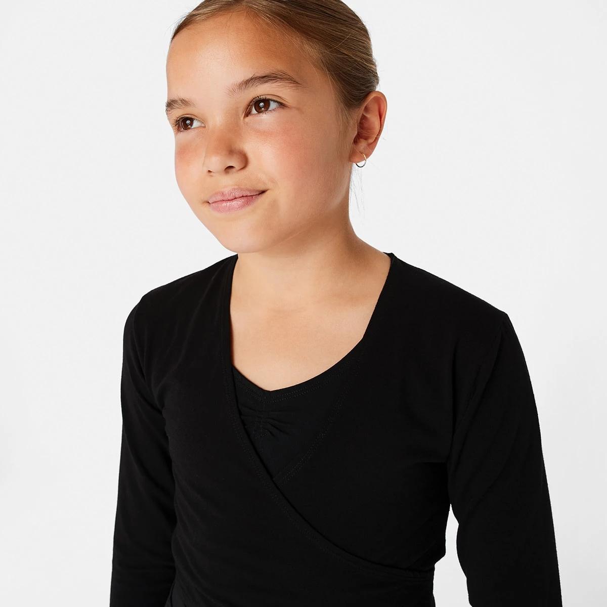 4 Dance Wrap Top BLACK, 4 of 7