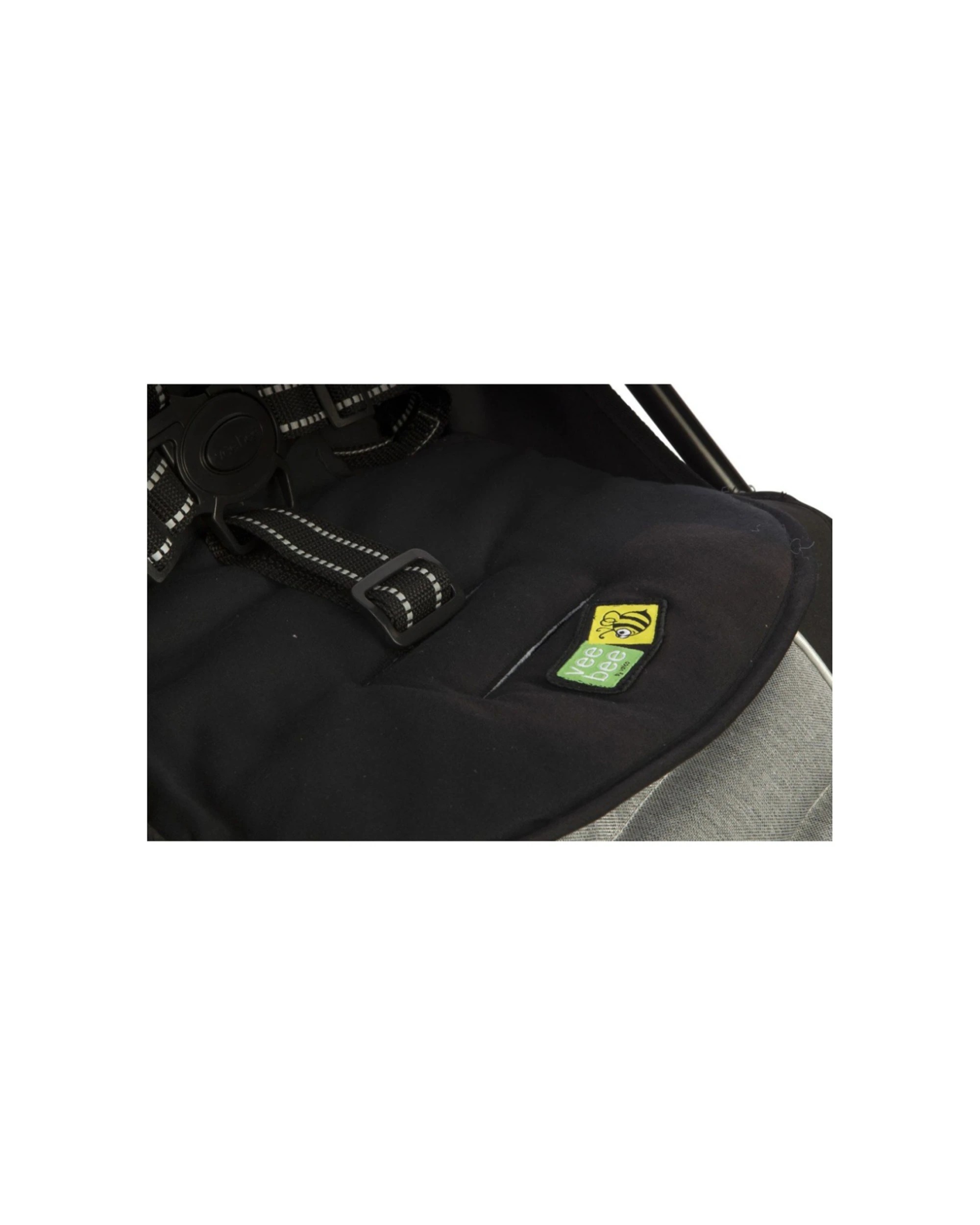 4 VeeBee Allsorts Universal Pram Stroller Seat Liner With Head Hugger - Red, 4 of 4