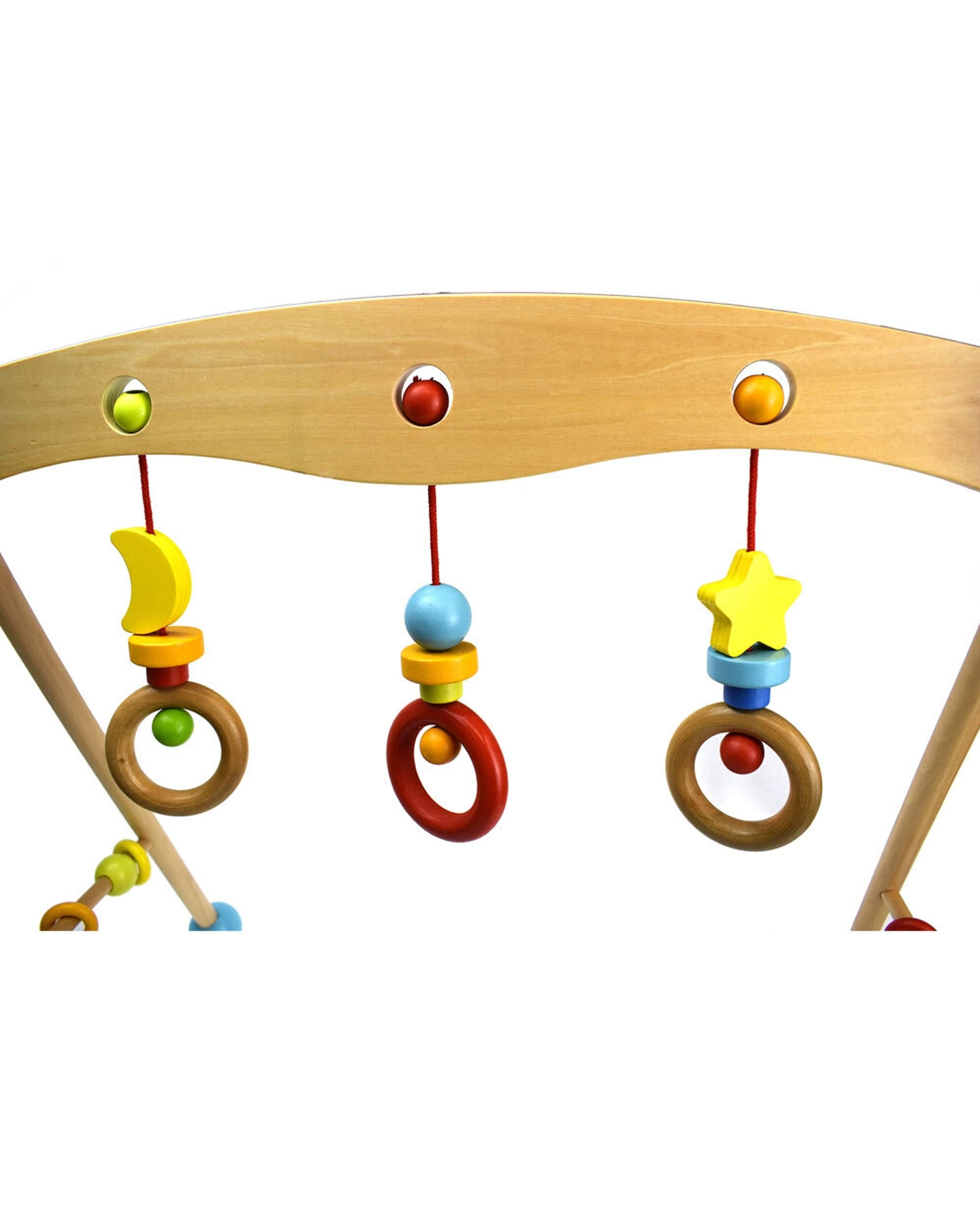 3 Tooky Toy Baby Gym Infant Wooden Activity Educational Play Fun Game 55cm - Multi, 3 of 3