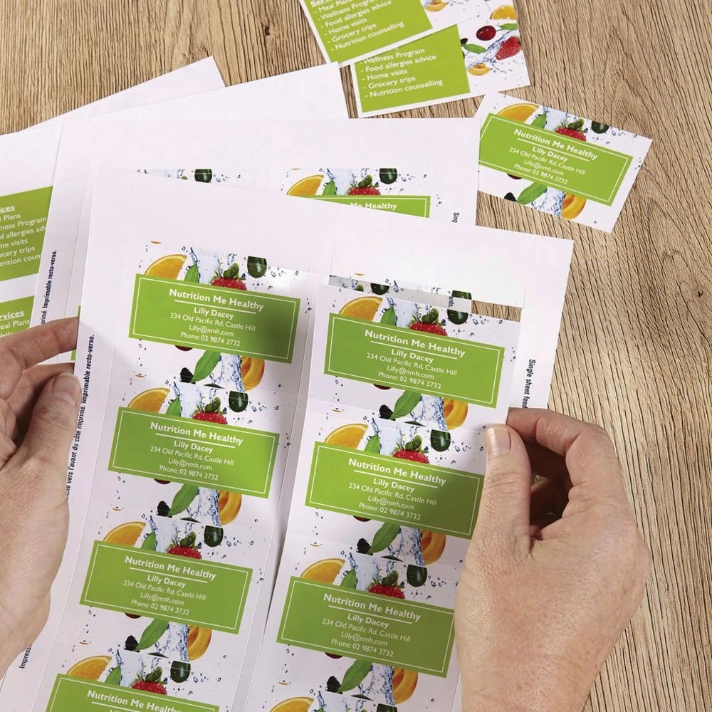 4 Avery Business Card Starter Kit 230gsm Glossy 80 Pack, 4 of 5