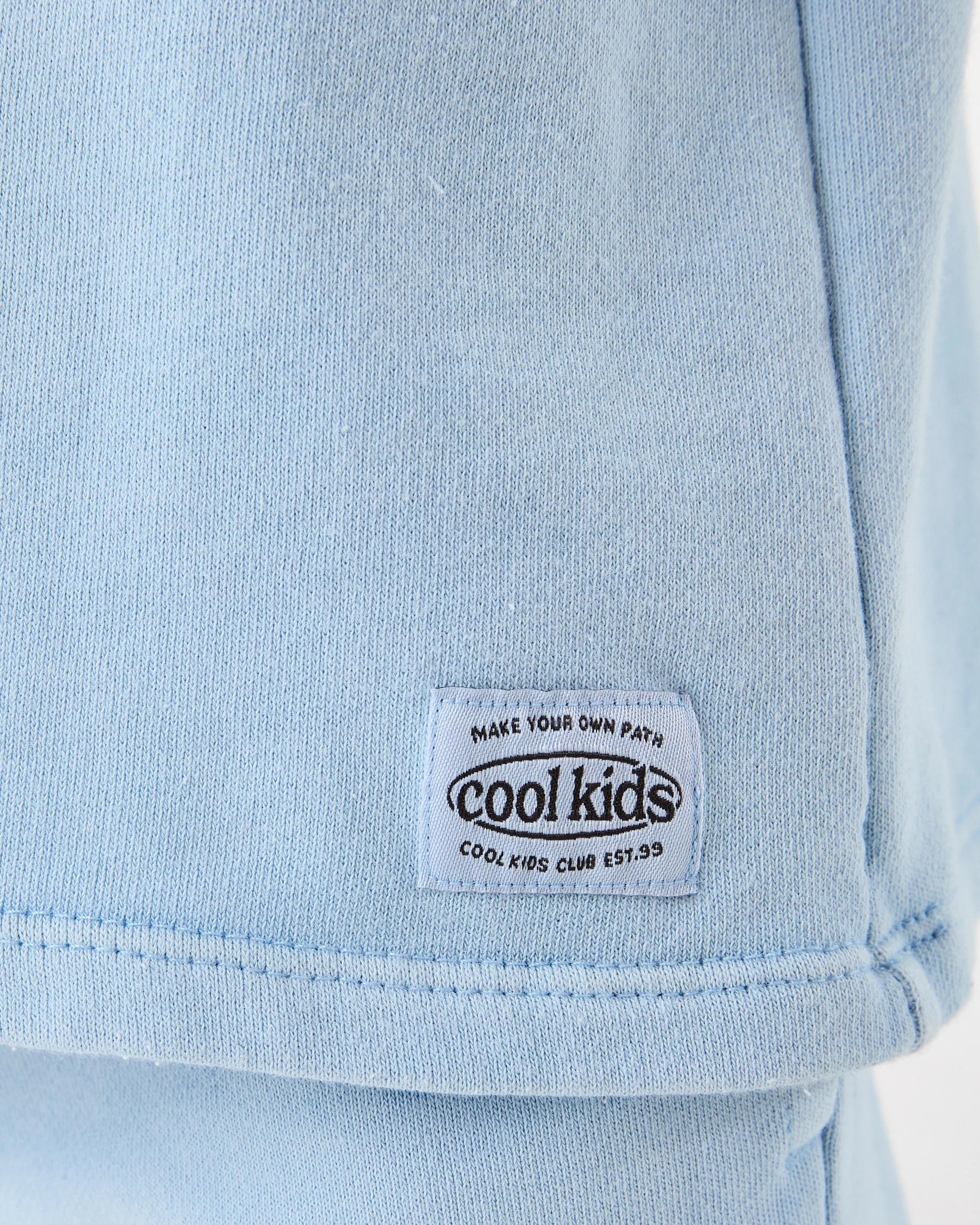 6 Oversized Acid Wash T-shirt Blue Mist, 6 of 8