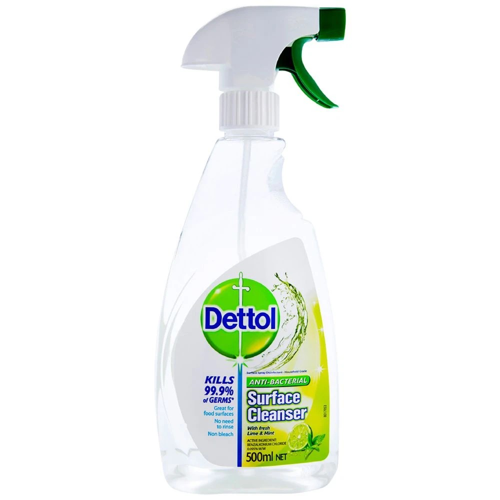 1 Dettol Trigger Surface Cleanser 500mL Lime and Mint, 1 of 2