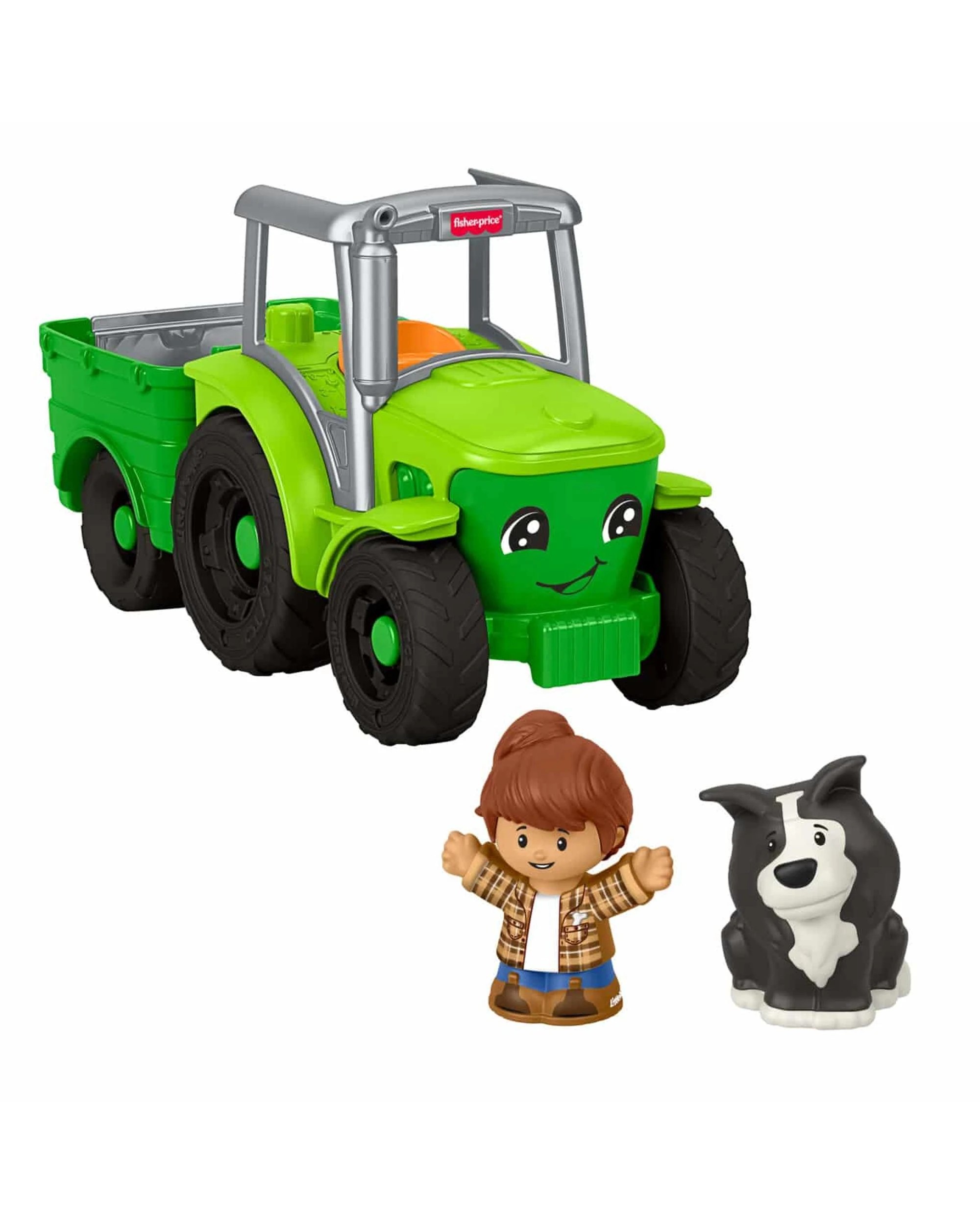 1 Fisher-Price Little People Push and Play Tractor, 1 of 4