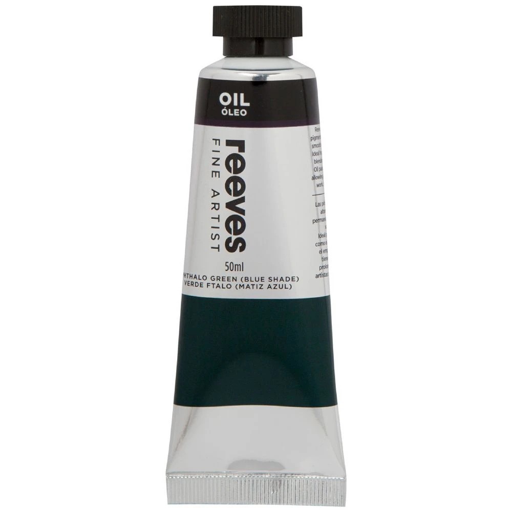 1 Reeves Oil Paint 50mL Phthalo Green Blue, 1 of 1