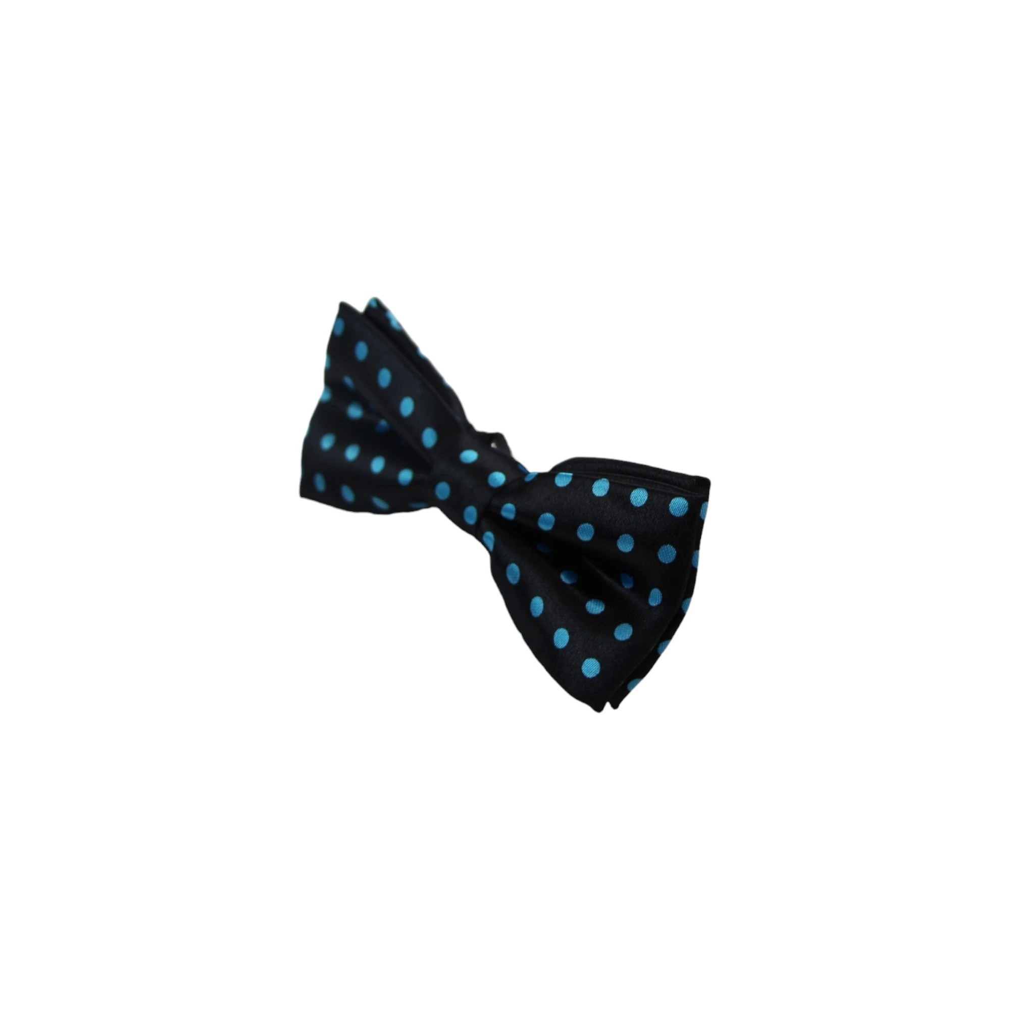 4 Zasel Boys Black With Sky Blue Small Polka Dot Patterned Bow Tie - Multi, 4 of 4