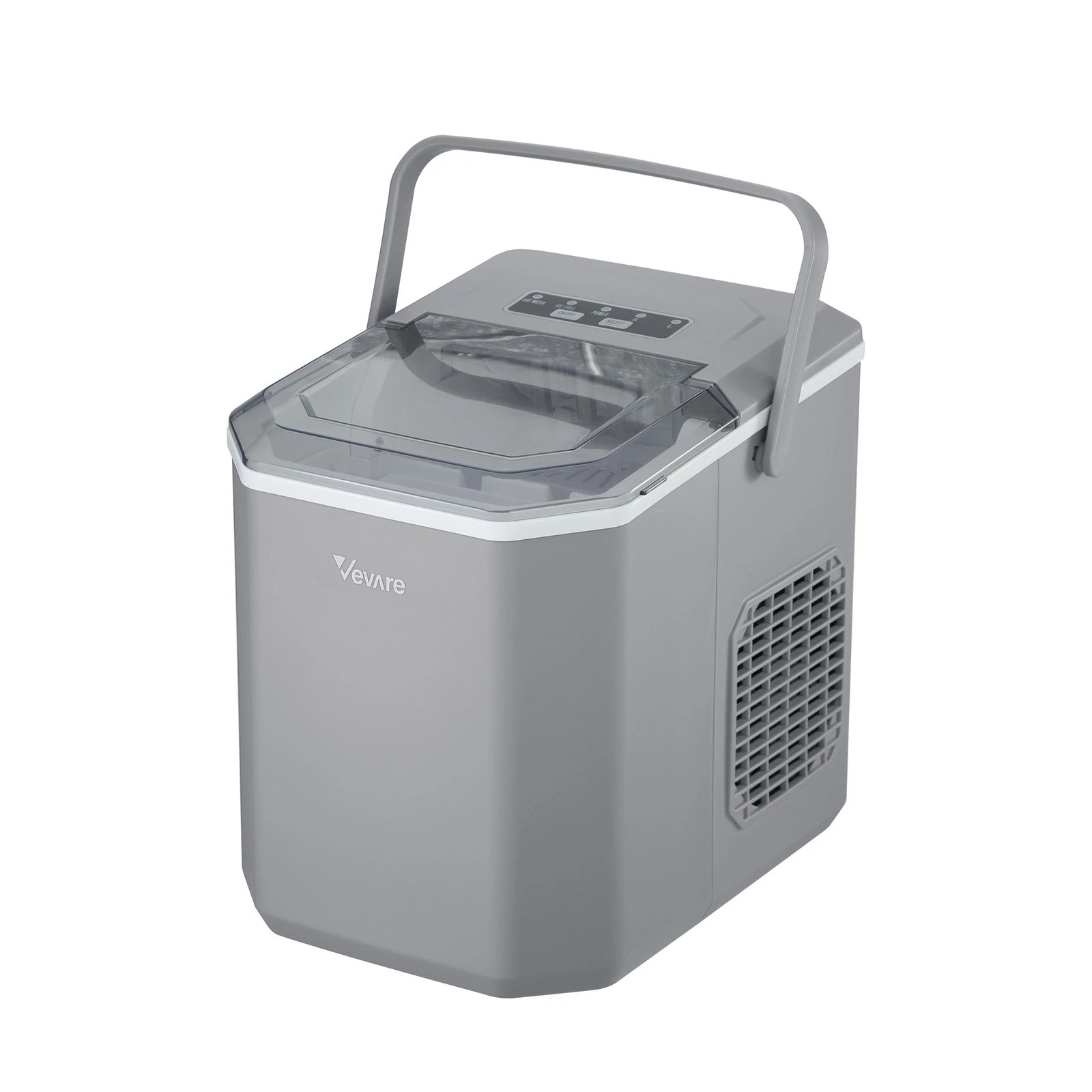 5 Vevare Portable Ice Maker Machine Ice Cube Tray With Handle 12kg Bar Home
 - Grey, 5 of 6