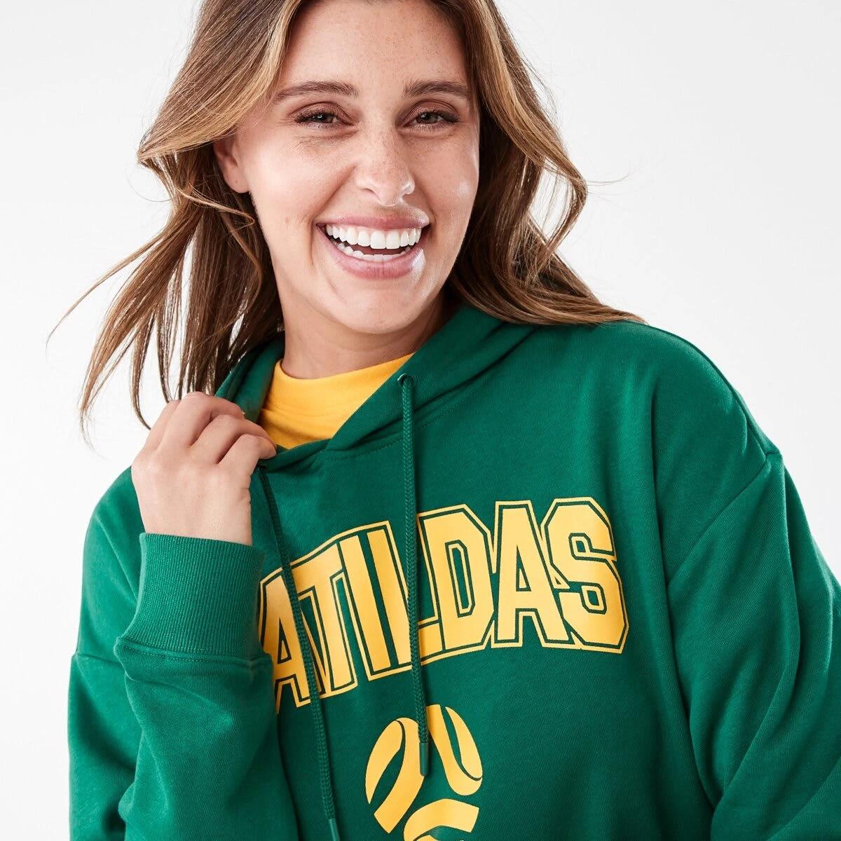 4 Official Matildas Adult Hoodie Green, 4 of 5