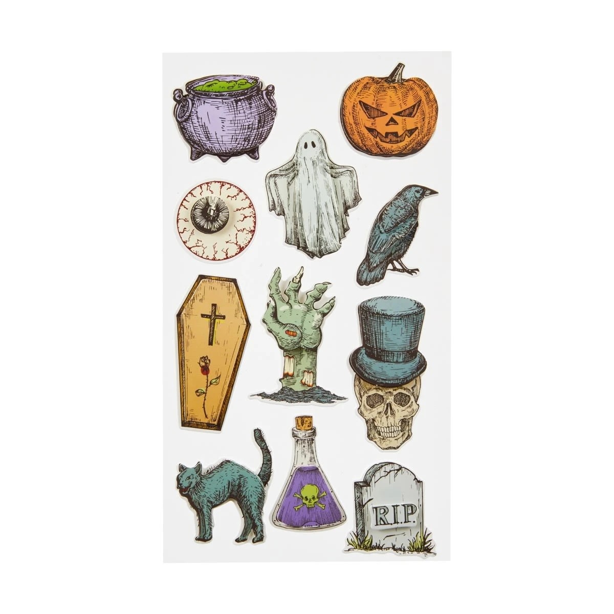 2 Halloween Craft 3D Stickers, 2 of 3