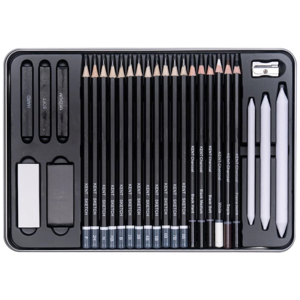 1 Kent Essentials Sketching and Drawing Set 27 Piece, 1 of 4