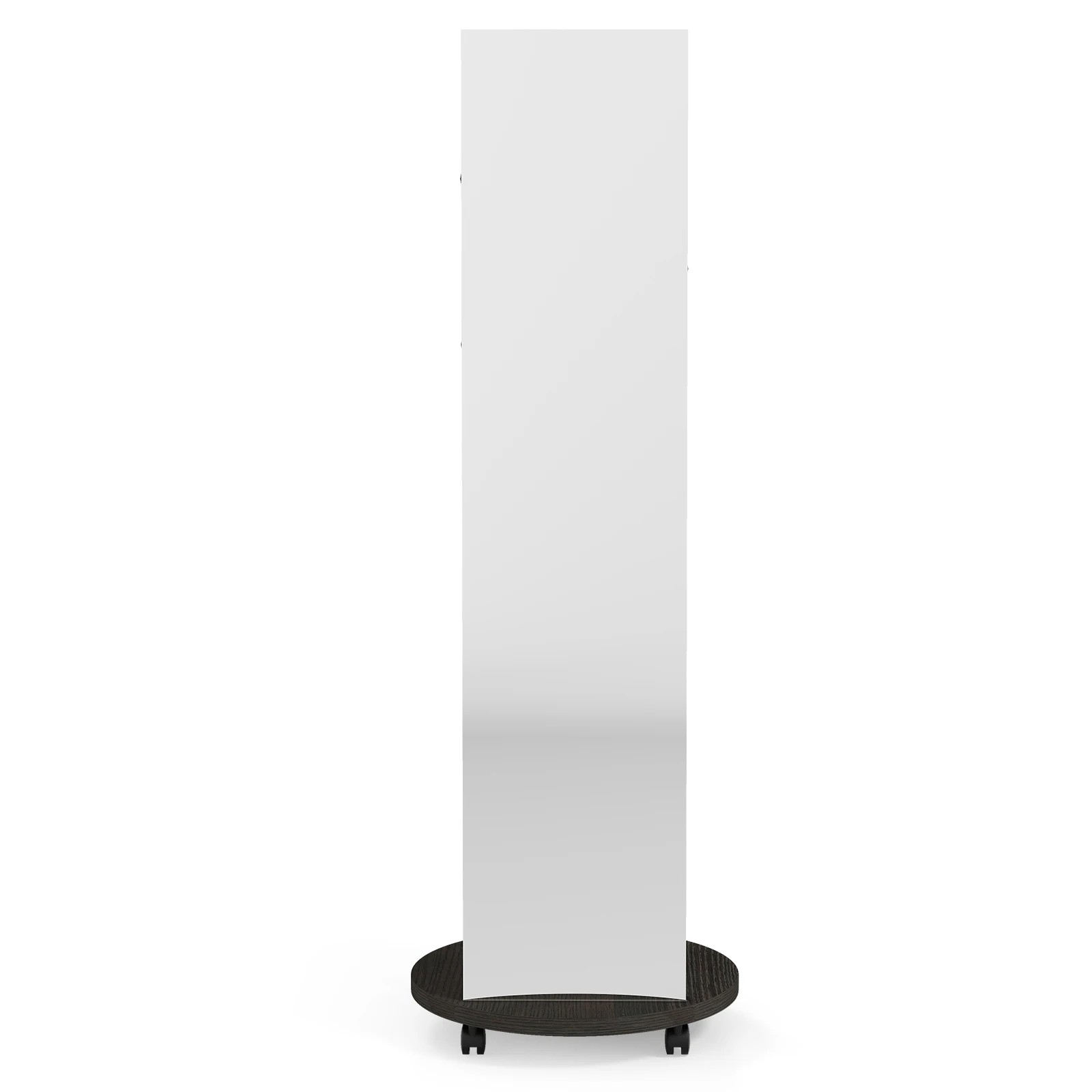 1 Costway Mobile Coat Rack Clothes Tree Hanger w/360°Swivel Full Length Mirror - Black, 1 of 4