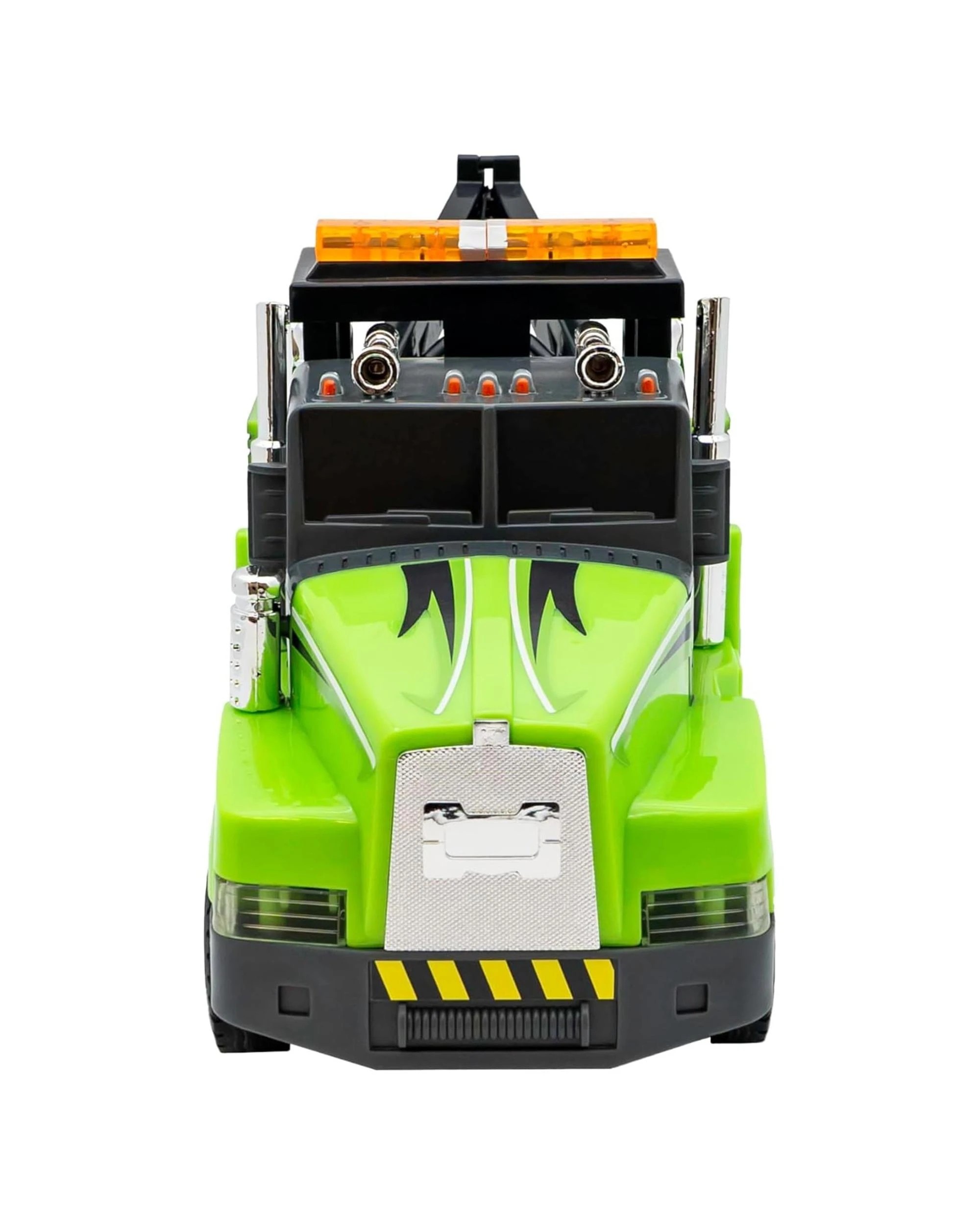 3 Mighty Fleet Action Drive Tow Truck 16 inch Vehicle - Green, 3 of 6