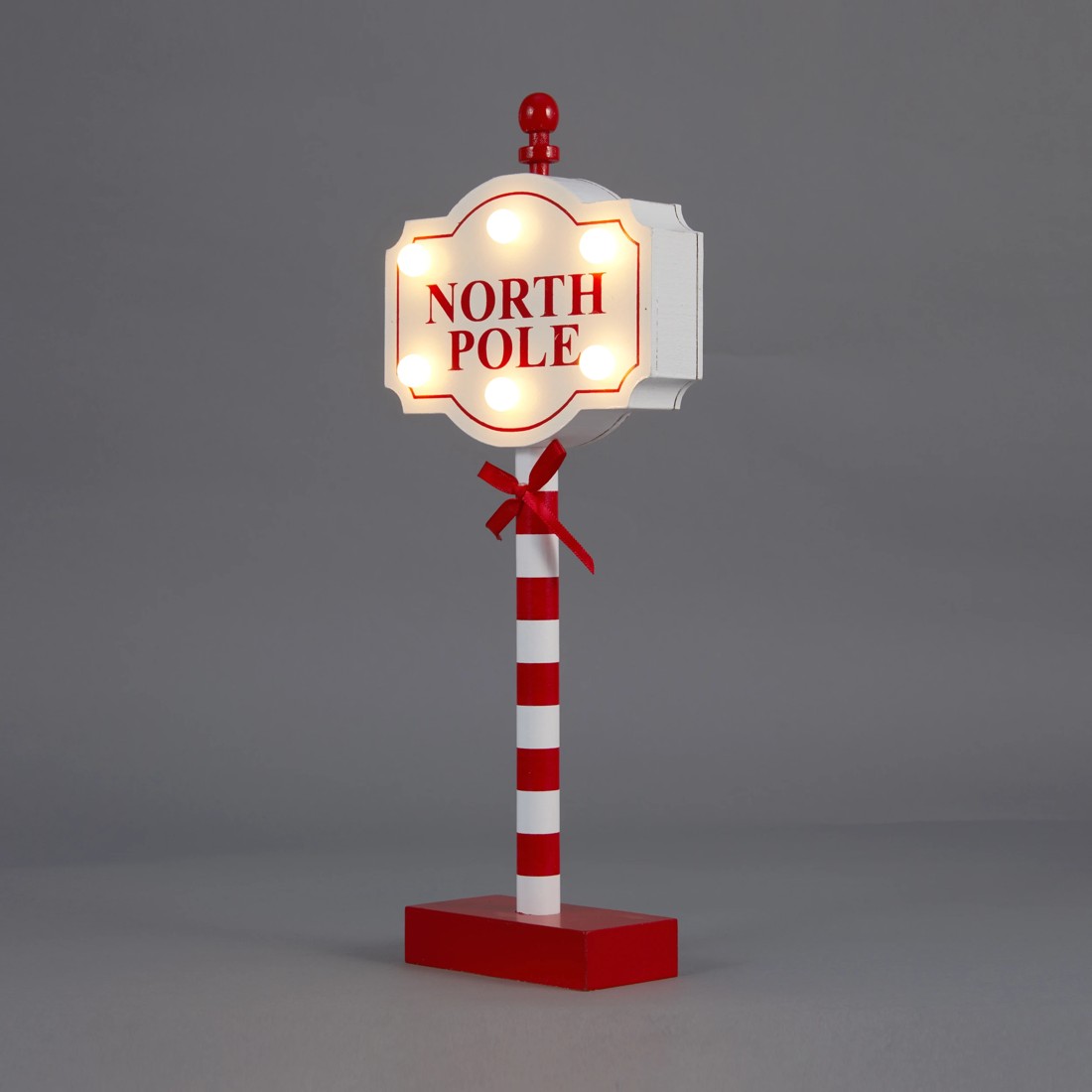 1 Light Up North Pole Sign, 1 of 8