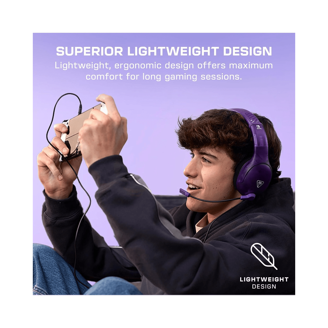 9 Turtle Beach Airlite Fit Wired Gaming Headset for Nintendo Switch - Ghost Purple - Purple, 9 of 10