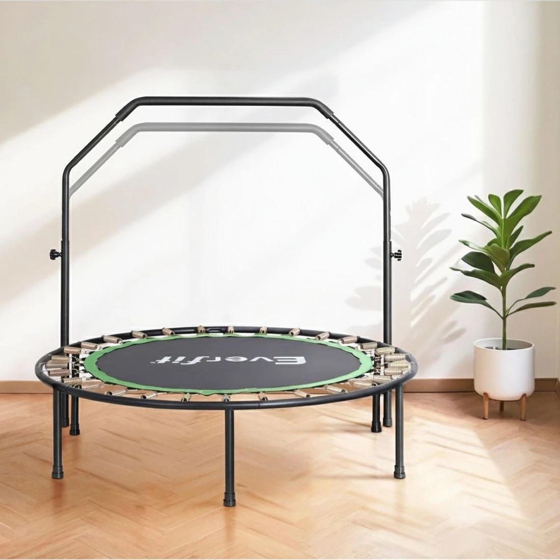 5 Everfit 48inch Round Fitness Trampoline Rebounder Adjustable Handrail - Multi, 5 of 7