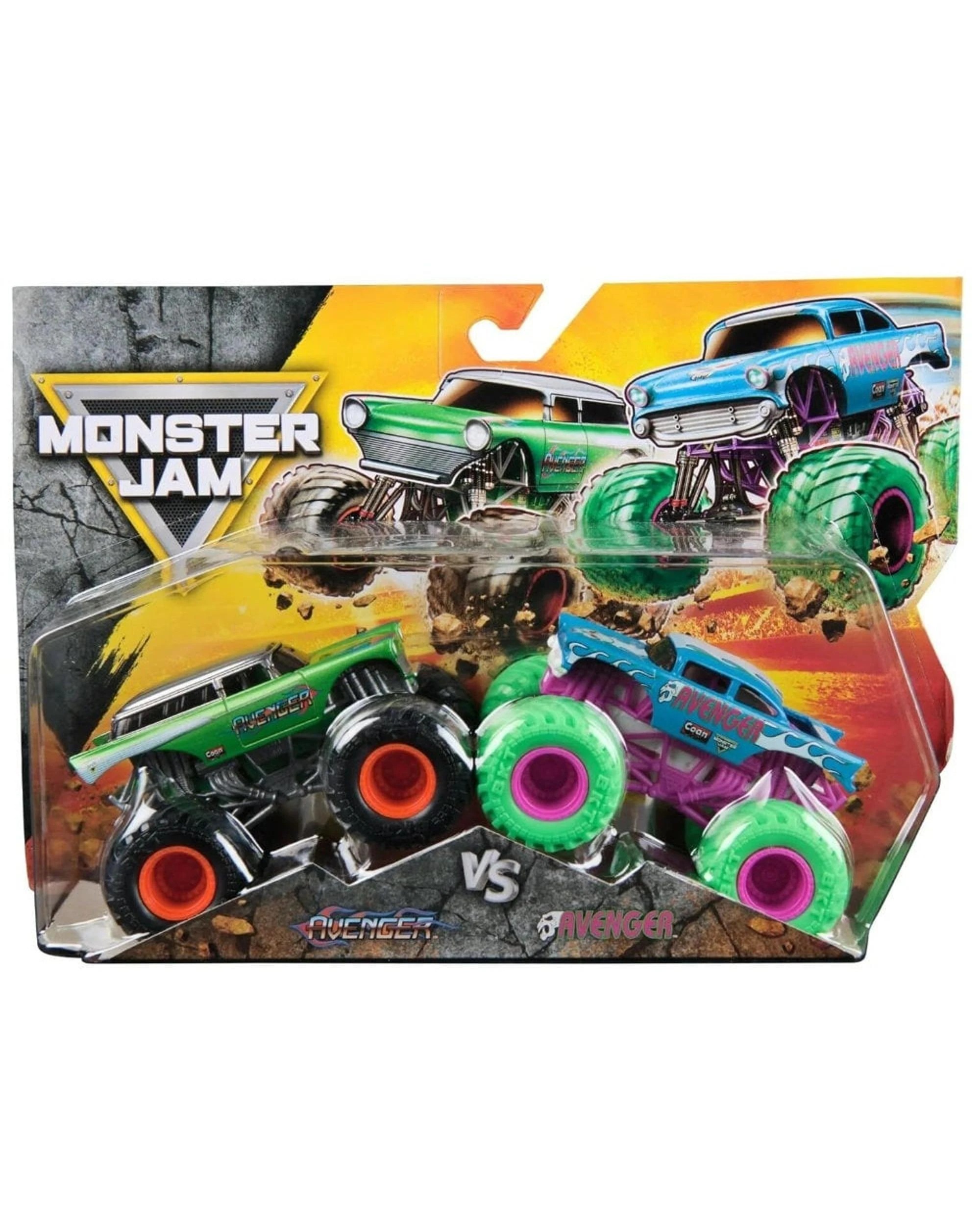 1 Monster Jam Avenger vs Avenger 1:64 Scale 2 Pack, 1 of 4