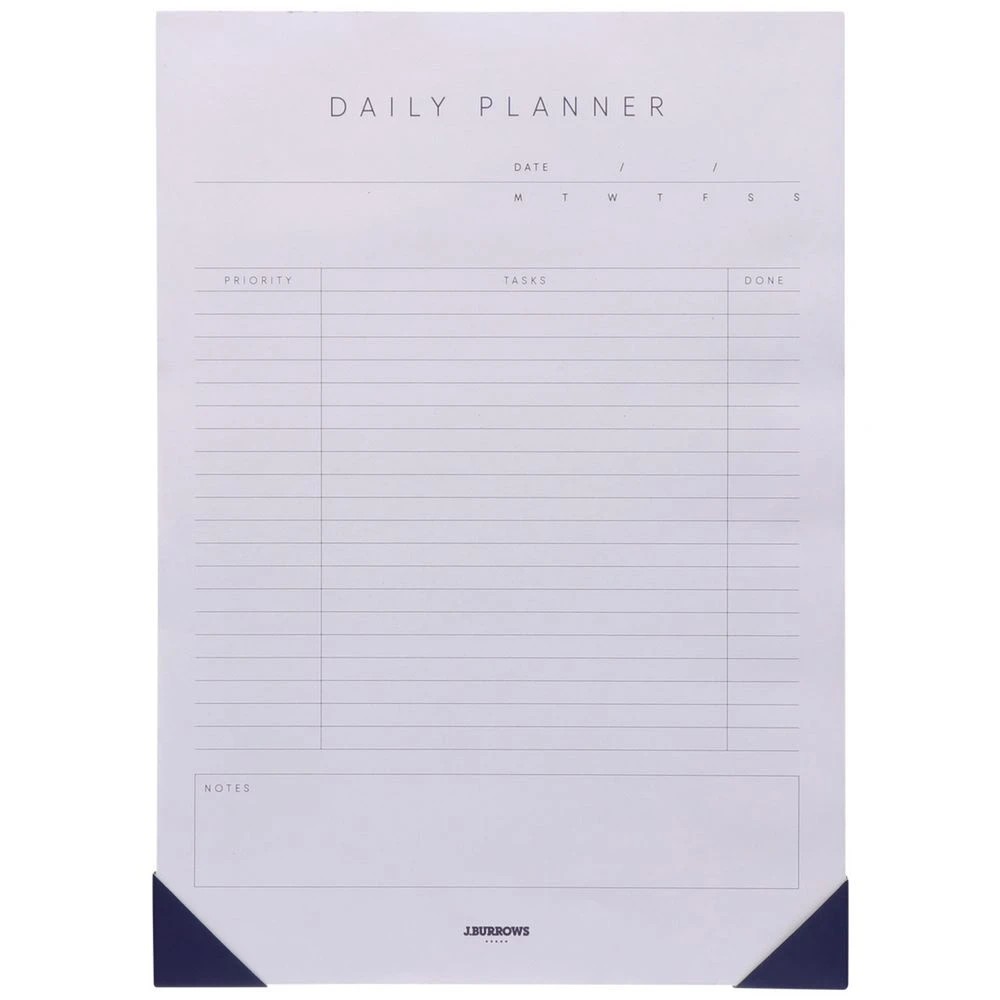 1 J.Burrows A4 Day Planner 50 Sheets, 1 of 3