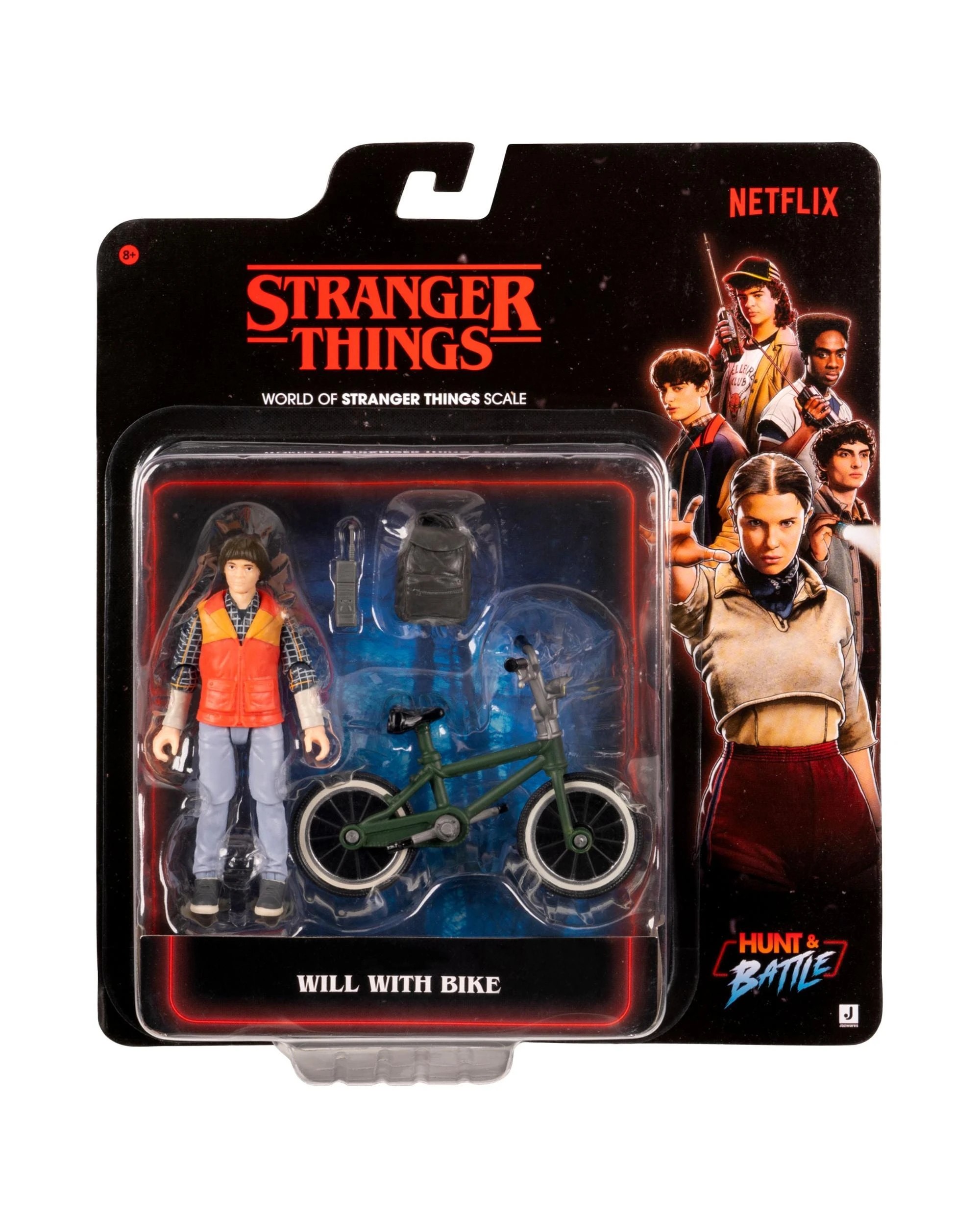 1 Stranger Things Hunt and Battle World of Stranger Things Scale Will With Bike Figure, 1 of 3