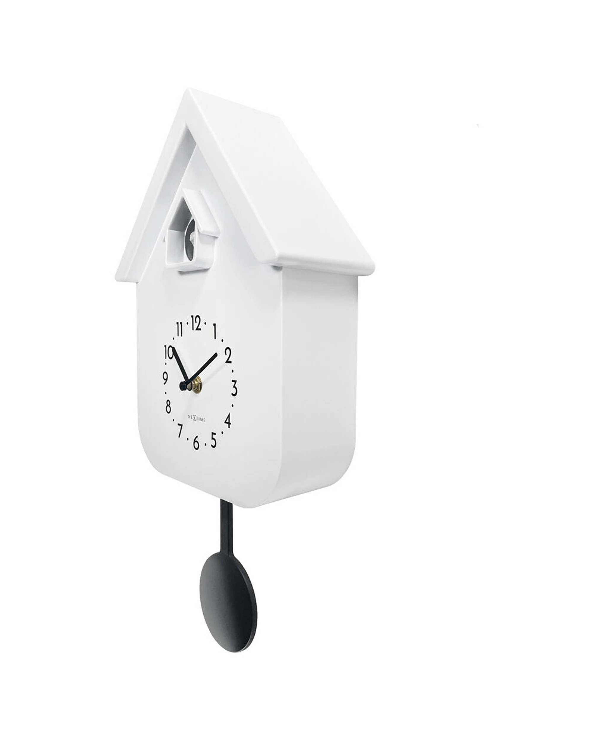 3 NexTime Twitter Cuckoo Wall Clock Vintage Nature Sounds 29.5cm - White, 3 of 5
