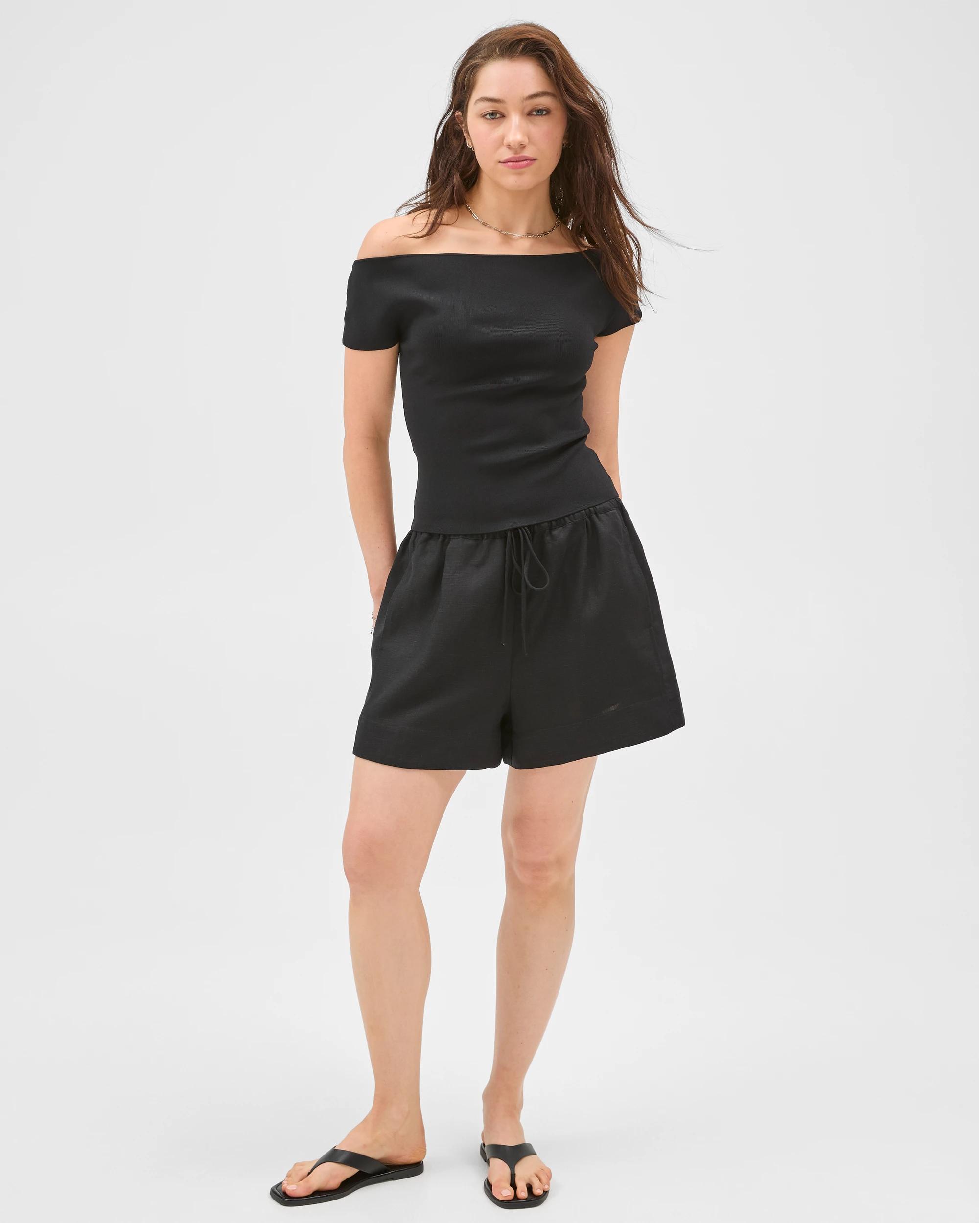 1 Lily Loves Pull-On Shorts BLACK, 1 of 7
