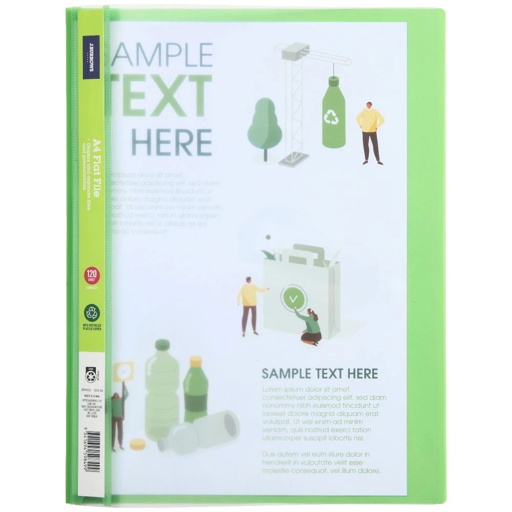 2 J.Burrows A4 Flat File Lime, 2 of 3