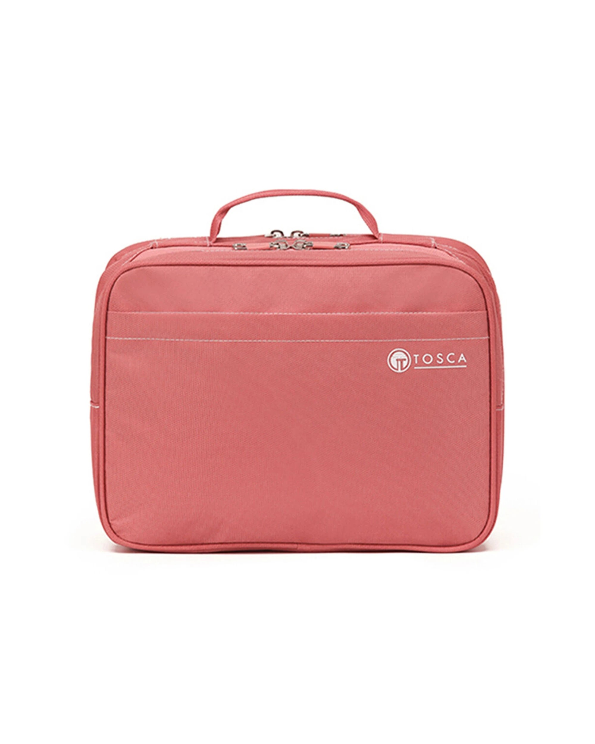 1 Tosca 13 Deluxe Travel Accessory Organiser - Pink, 1 of 4