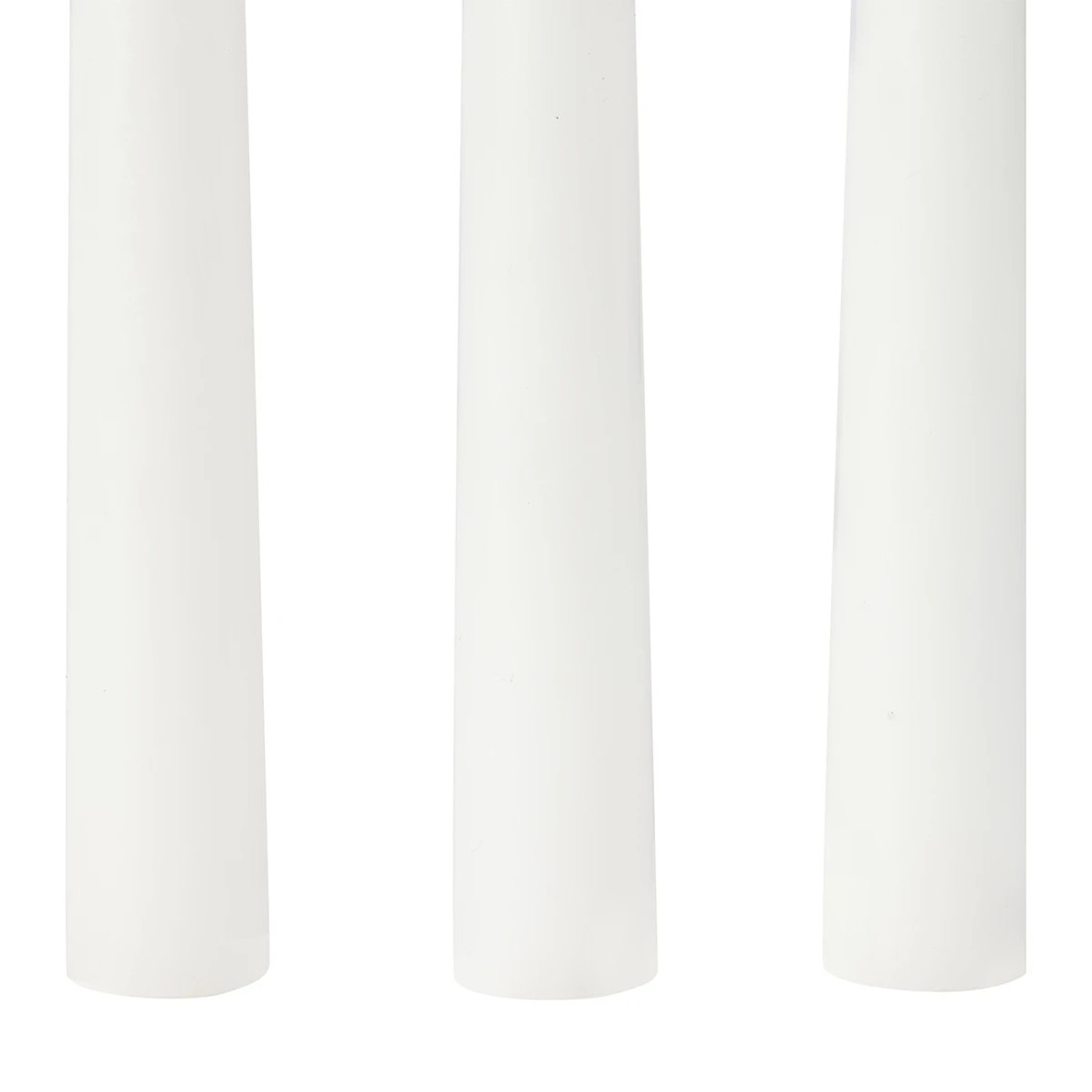 4 3 Pack White Taper Candles, 4 of 5