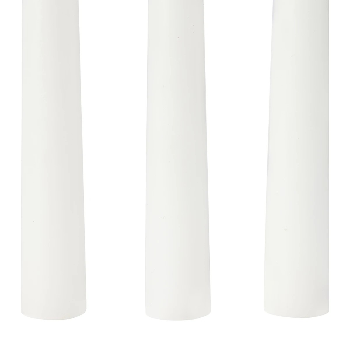 4 3 Pack White Taper Candles, 4 of 5