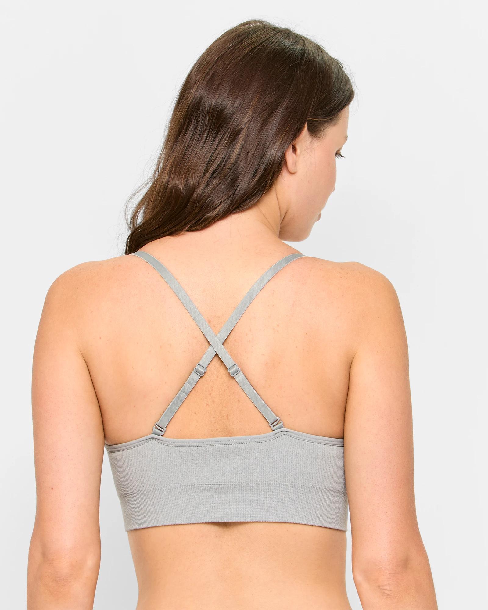 4 Target Low Impact Seamfree Sports Crop Top GREY MARLE, 4 of 4