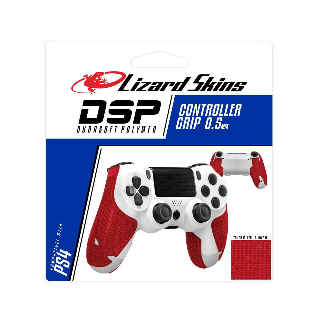 1 Lizard Skins DSP Skin for PS4 Controller - Crimson Red - Red, 1 of 6
