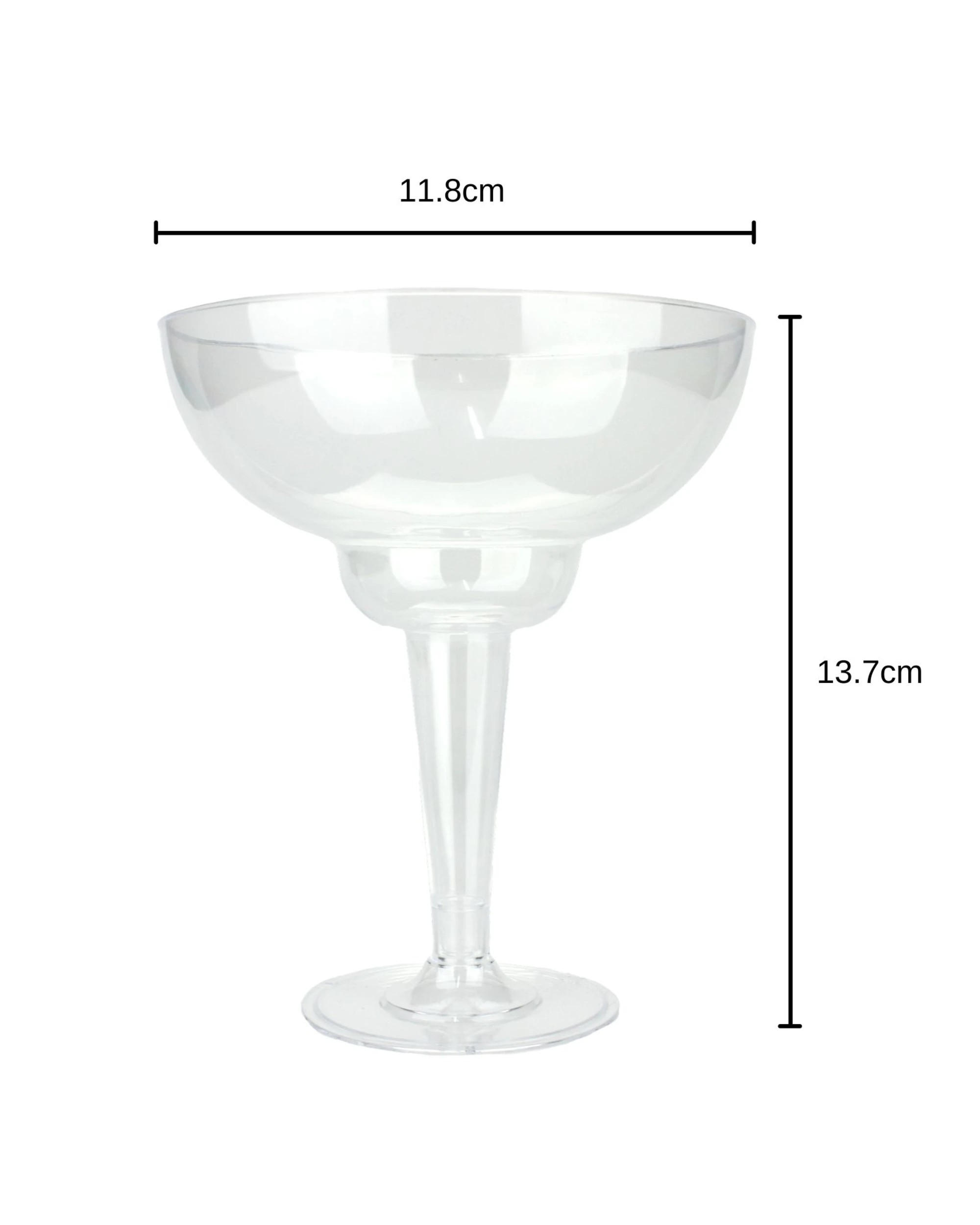 2 Partyware Plastic Margarita Glasses Pack of 4, 2 of 2