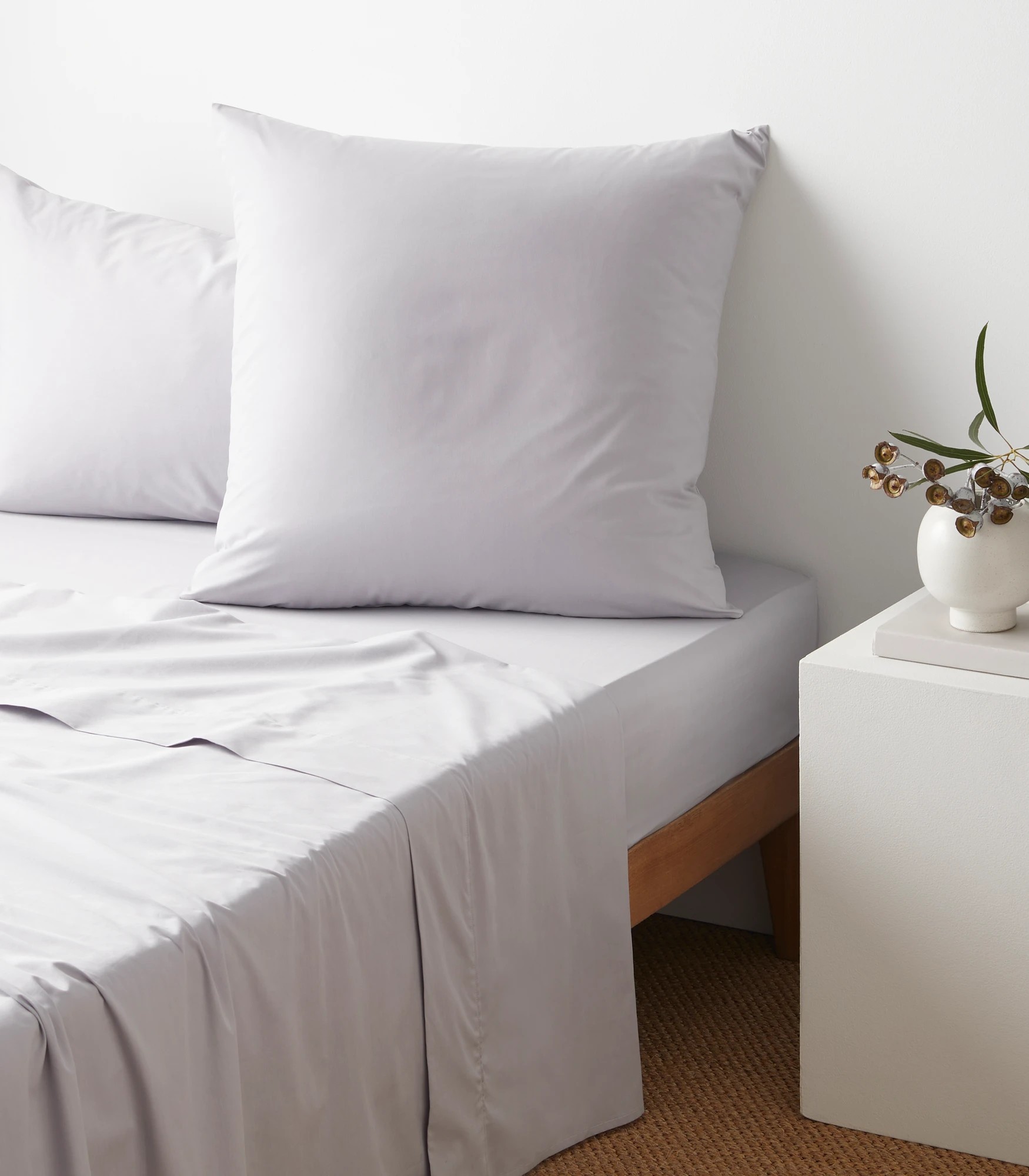 1 Target Australian Cotton 250 Thread Count European Pillowcases 2 Pack
 - Queen Bed
 - Grey, 1 of 2