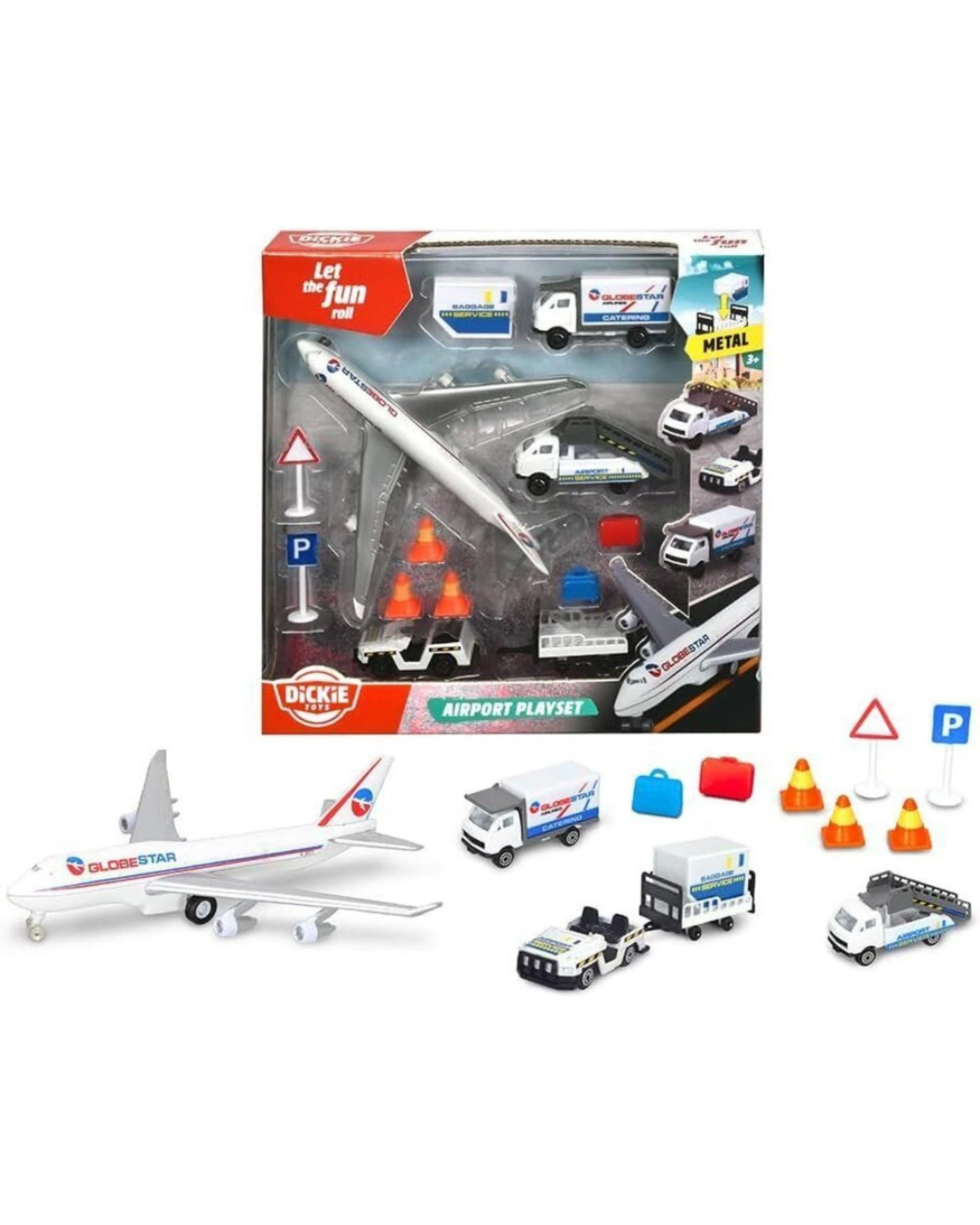 1 Dickie Toys Airport 13 Piece Playset, 1 of 5