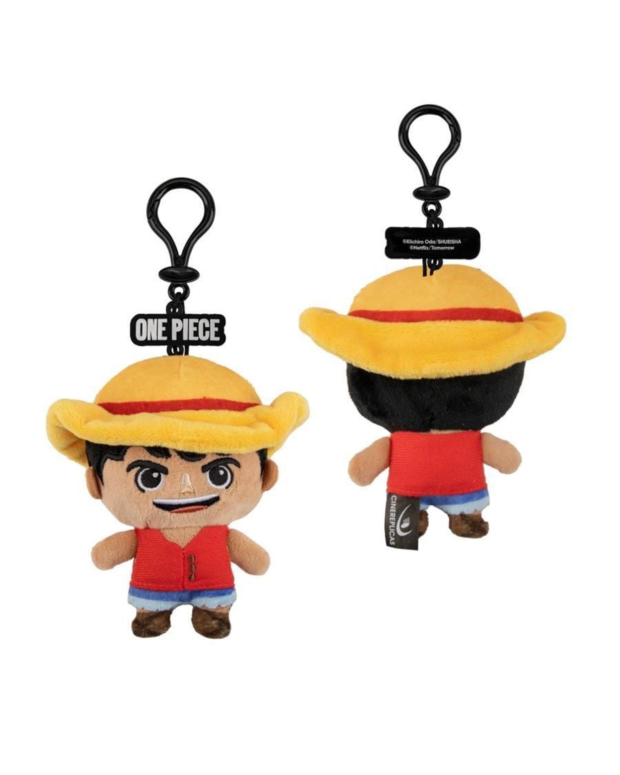 2 Cinereplicas One Piece Netflix Luffy Keyring Plush, 2 of 2