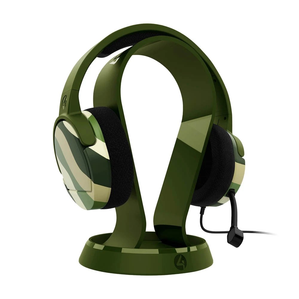 1 4Gamers Panther Gaming Headset Wave Forest + Headset Stand with Base
 - Green, 1 of 5