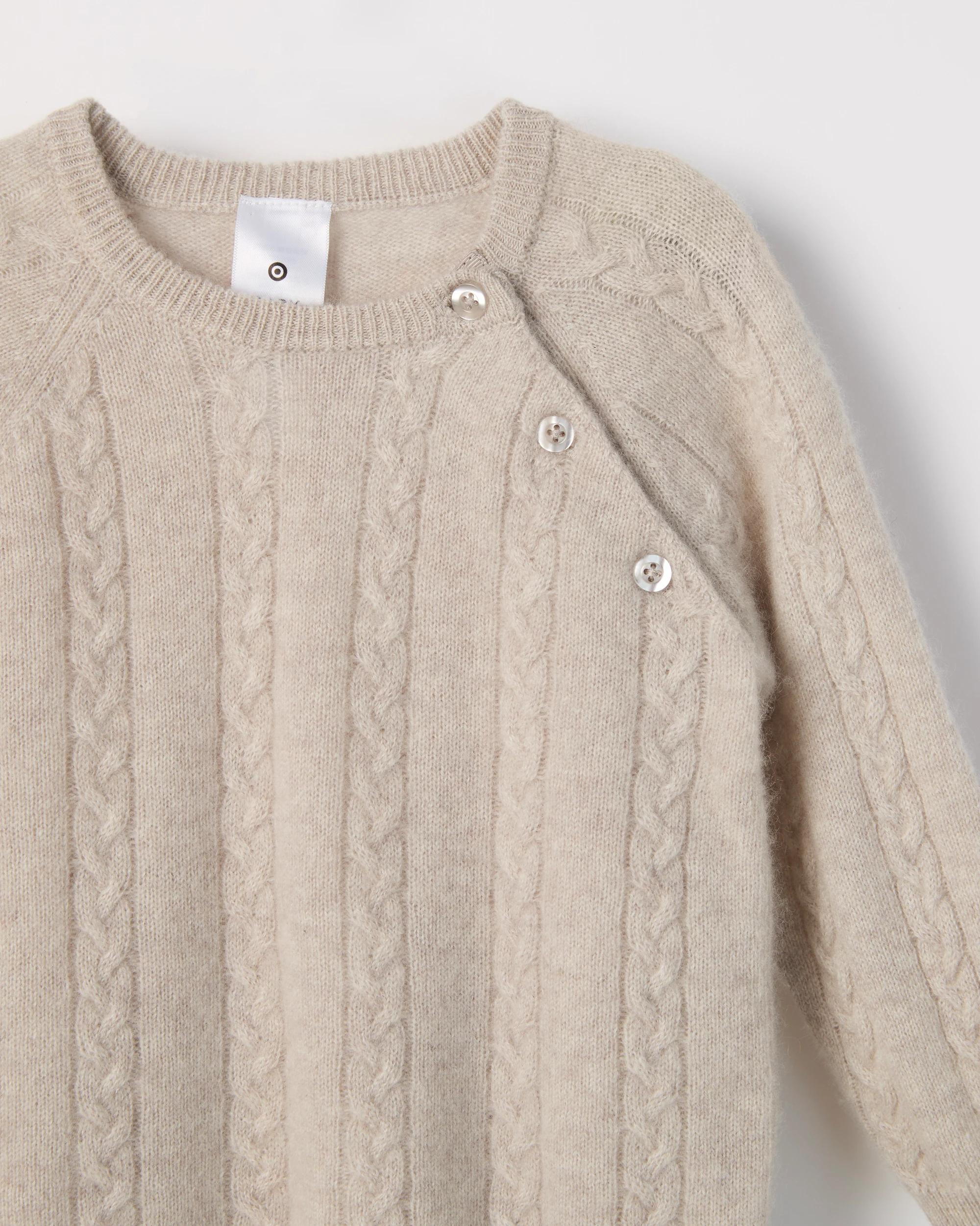 4 Target Baby Baby Cashmere 2 Piece Set Knit Top and Pants OATMEAL MARLE, 4 of 5