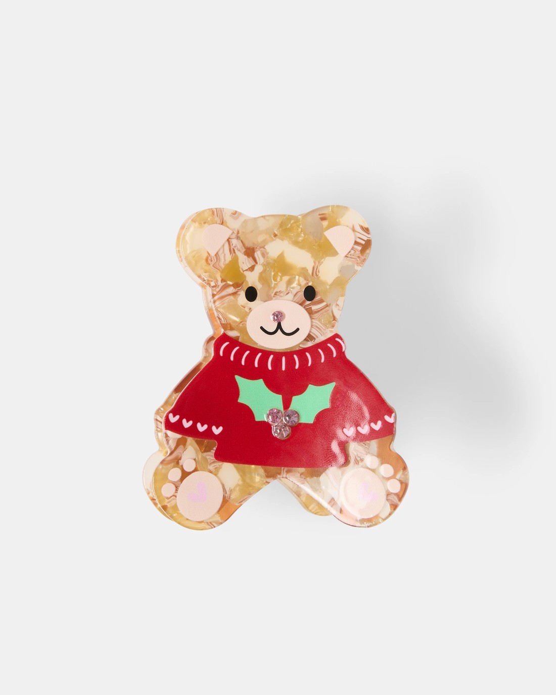 Christmas Teddy Claw Hair Clip - Kmart
