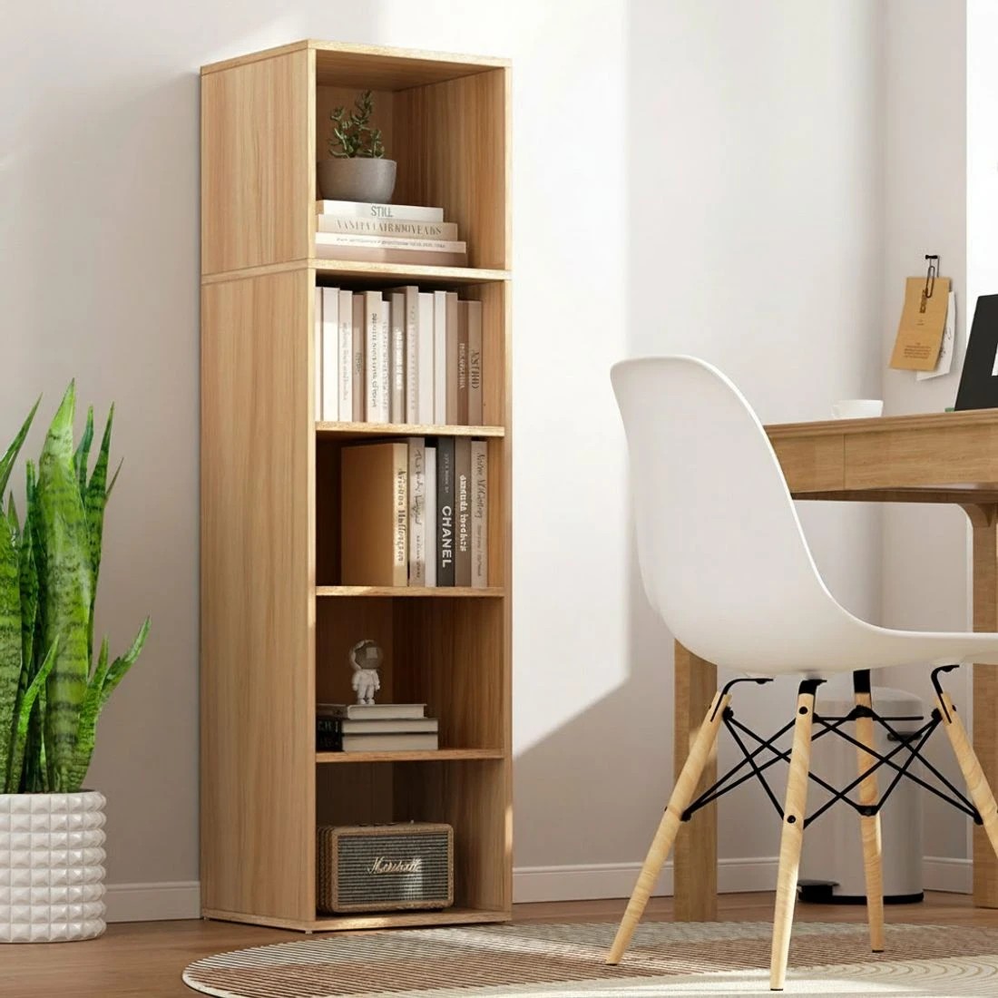 5 Artiss Bookshelf 5 Tiers MILO - Natural, 5 of 5