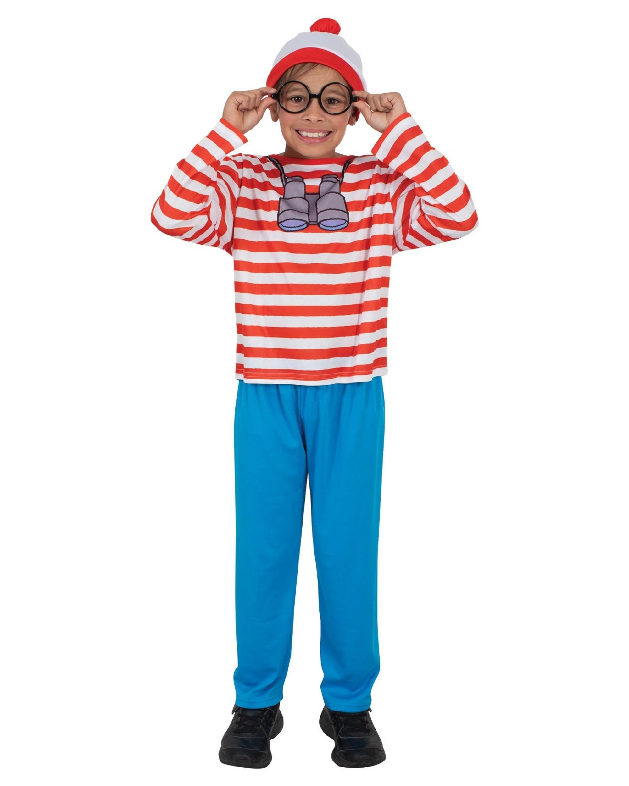 1 Where's Wally Child Costume Size 3-5 Years, 1 of 4