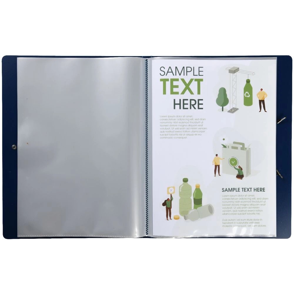 4 J.Burrows Foam Display Book 20 Pockets Navy, 4 of 4