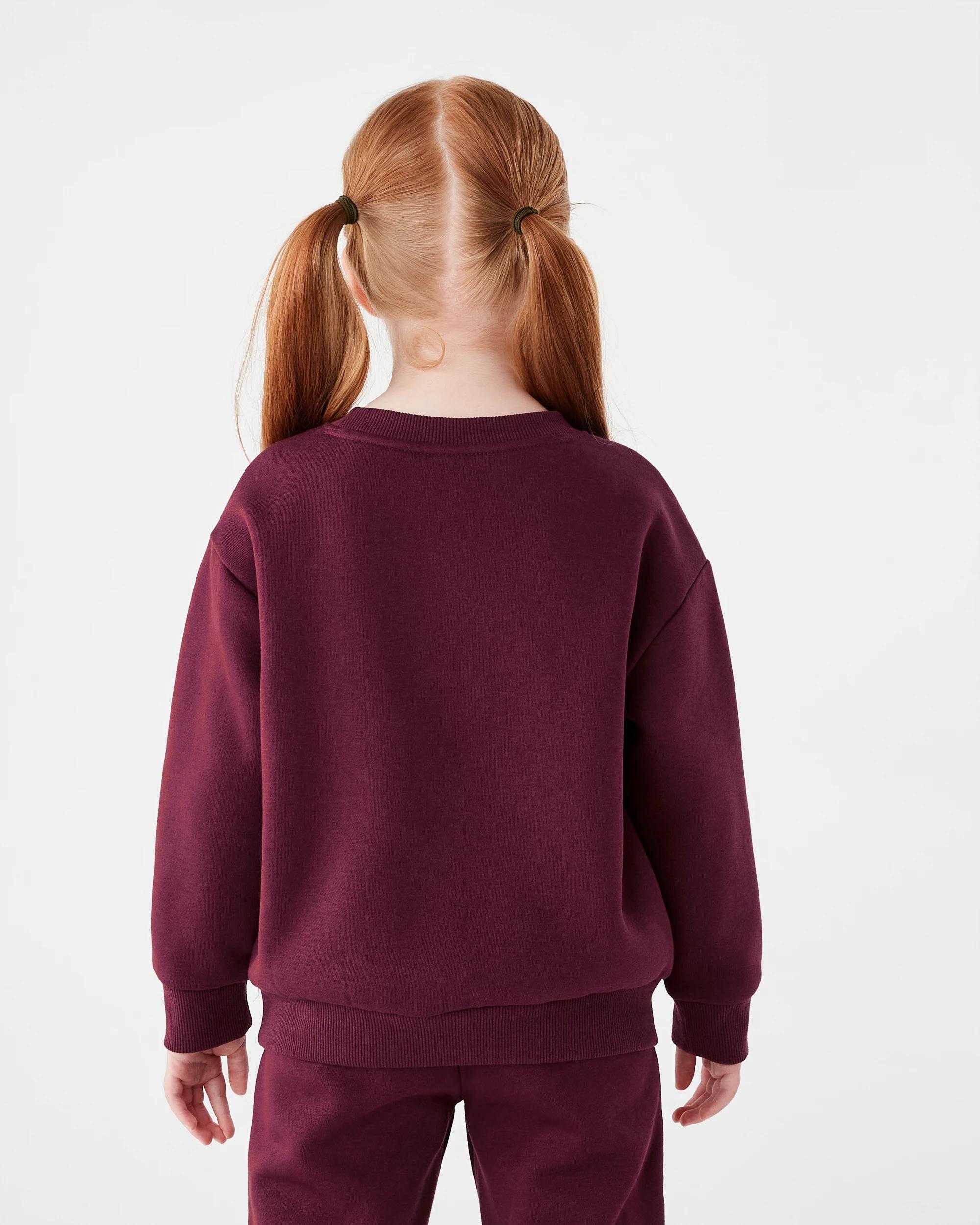 2 Print Crew Sweater Red Teddy, 2 of 7
