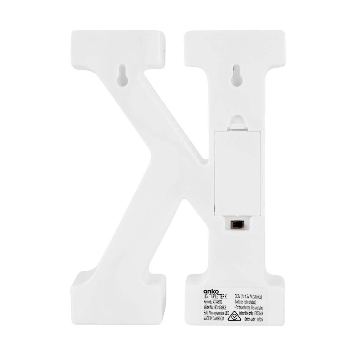 3 Light Up Letter - K, 3 of 5