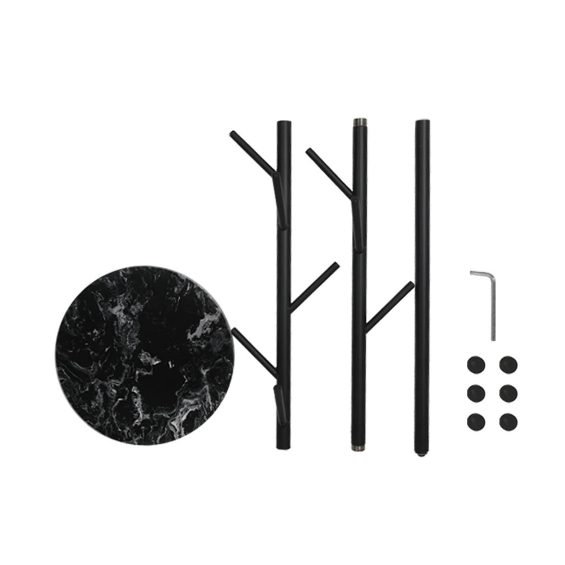 4 Levede Coat Stand - Black, 4 of 6