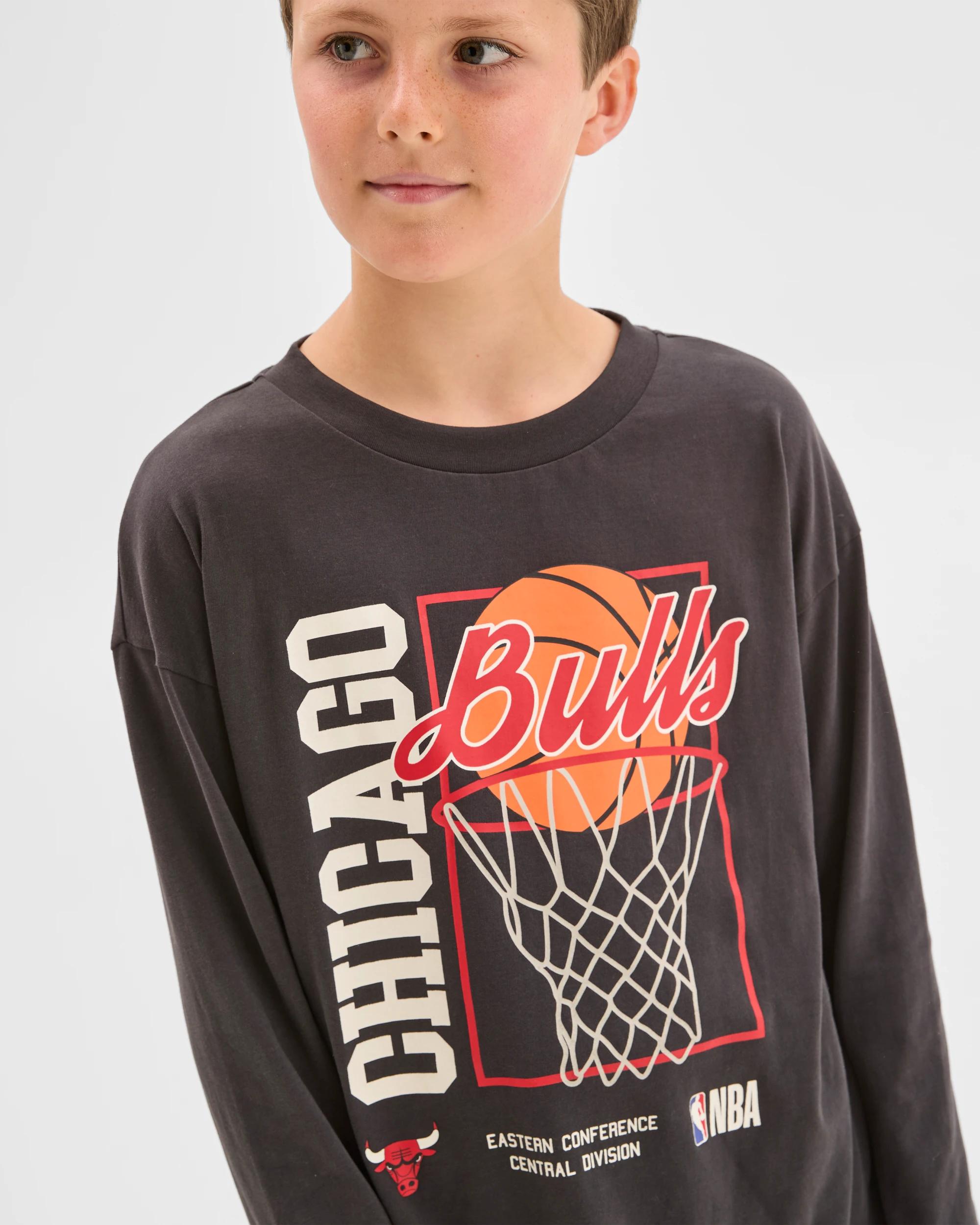 5 NBA Australian Cotton Jersey Older Boys Oversized Pyjama Set NBA BULLS, 5 of 9