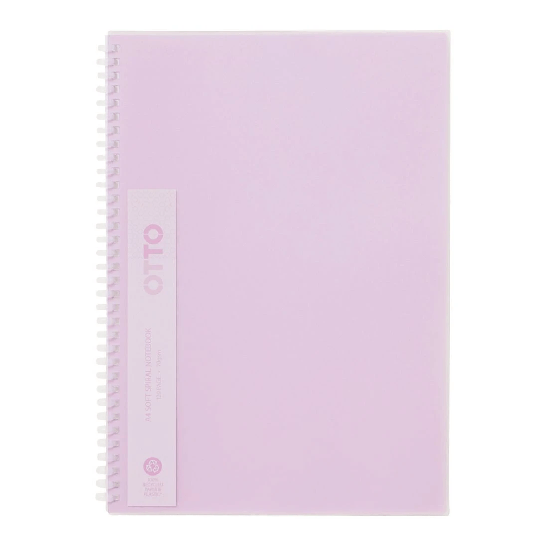 1 Otto A4 Soft Spiral Notebook Pink 120 Page, 1 of 2