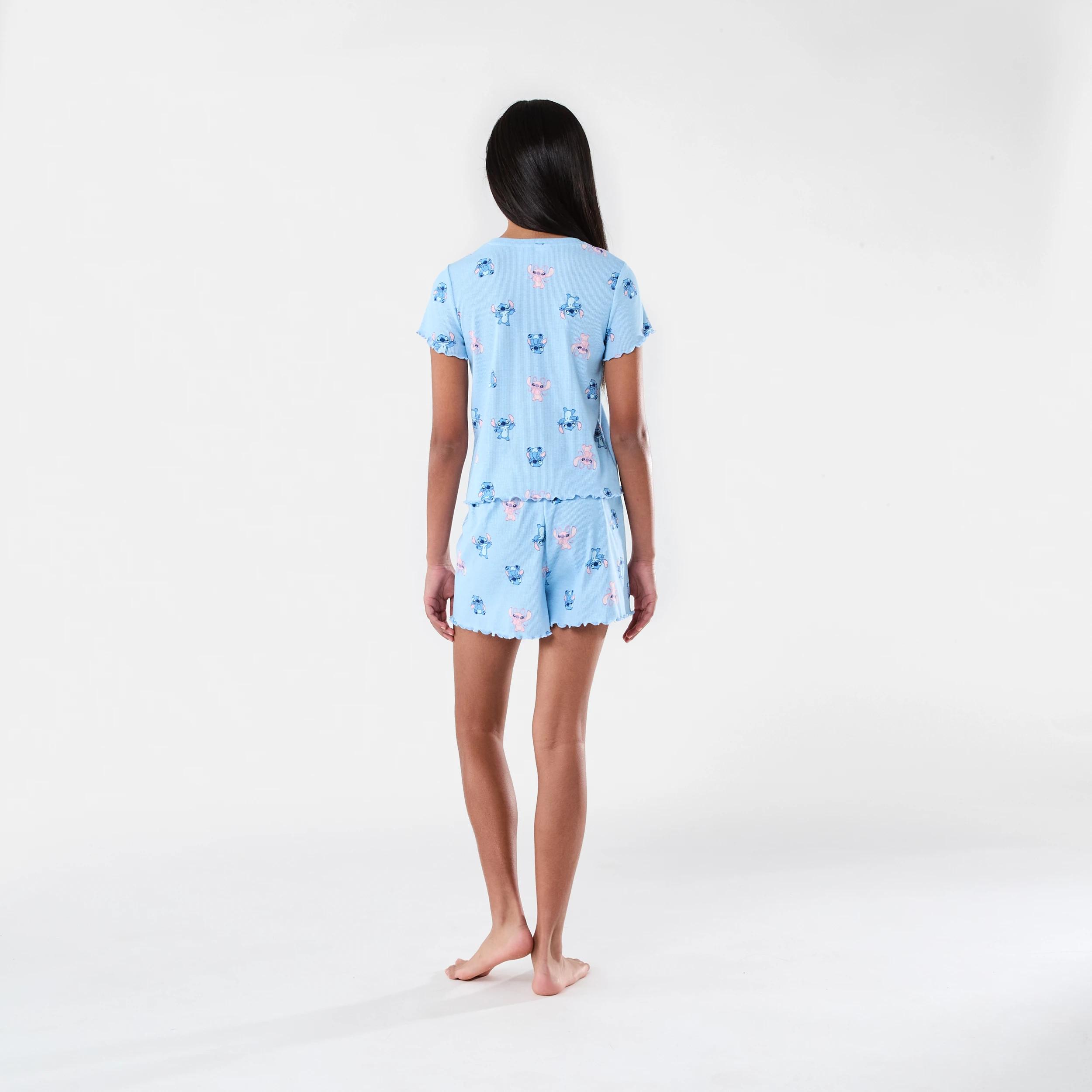 2 Disney Stitch License Rib Pyjama Set Bg Stitch, 2 of 7