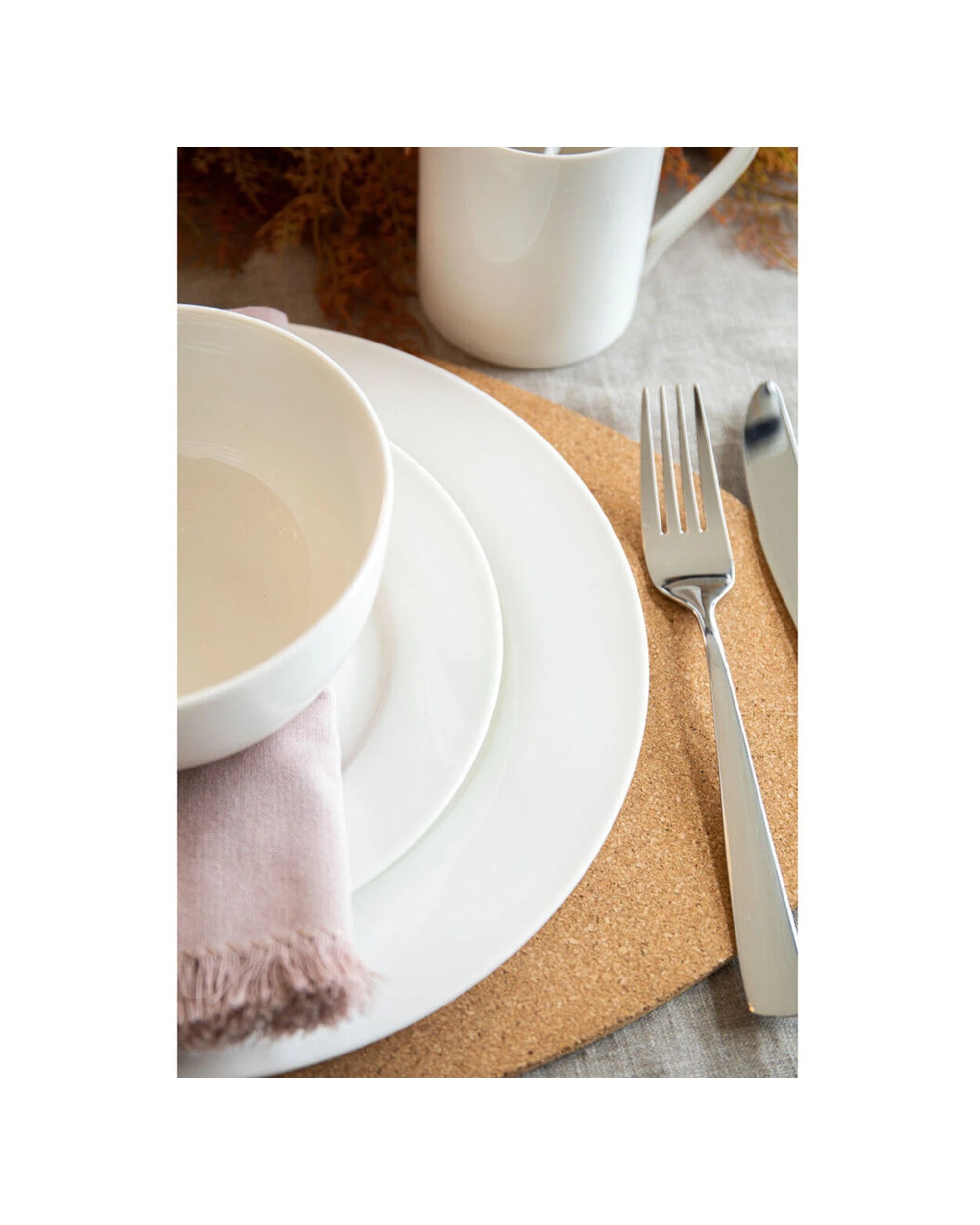 3 Mikasa Egret 12pc Kitchen China Dinner Plates Bowls Set Sleek Stylish - White, 3 of 5