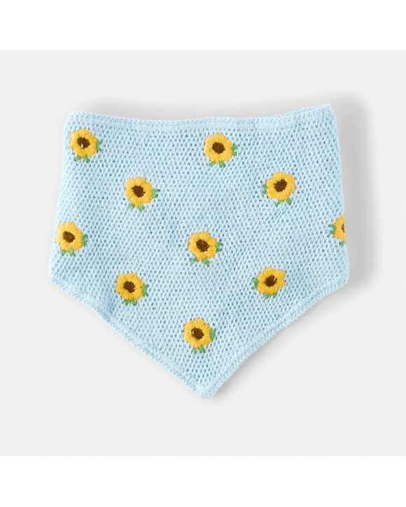 Crochet Hair Scarf - Flower
